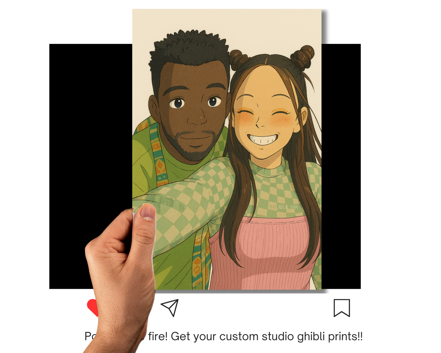 Custom S. Ghibli Style Metal Poster - Transform Your Photo into Art