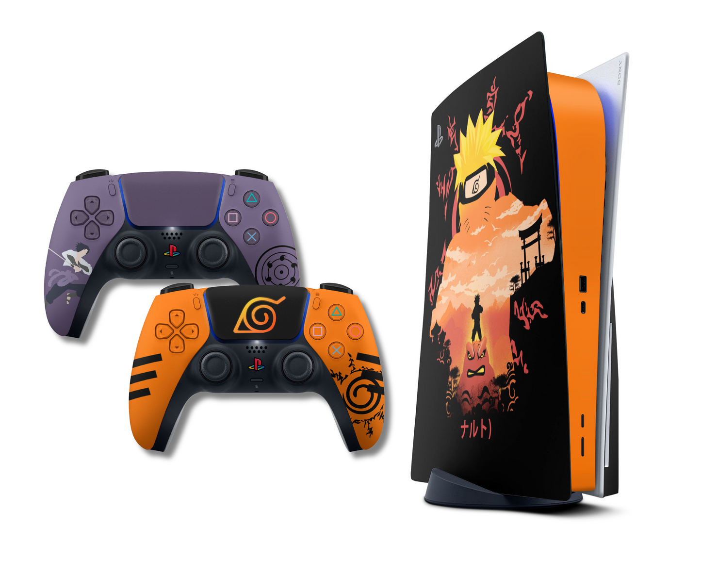 Naruto Sasuke Minimalist Limited Edition PS5 Bundle Skin Set