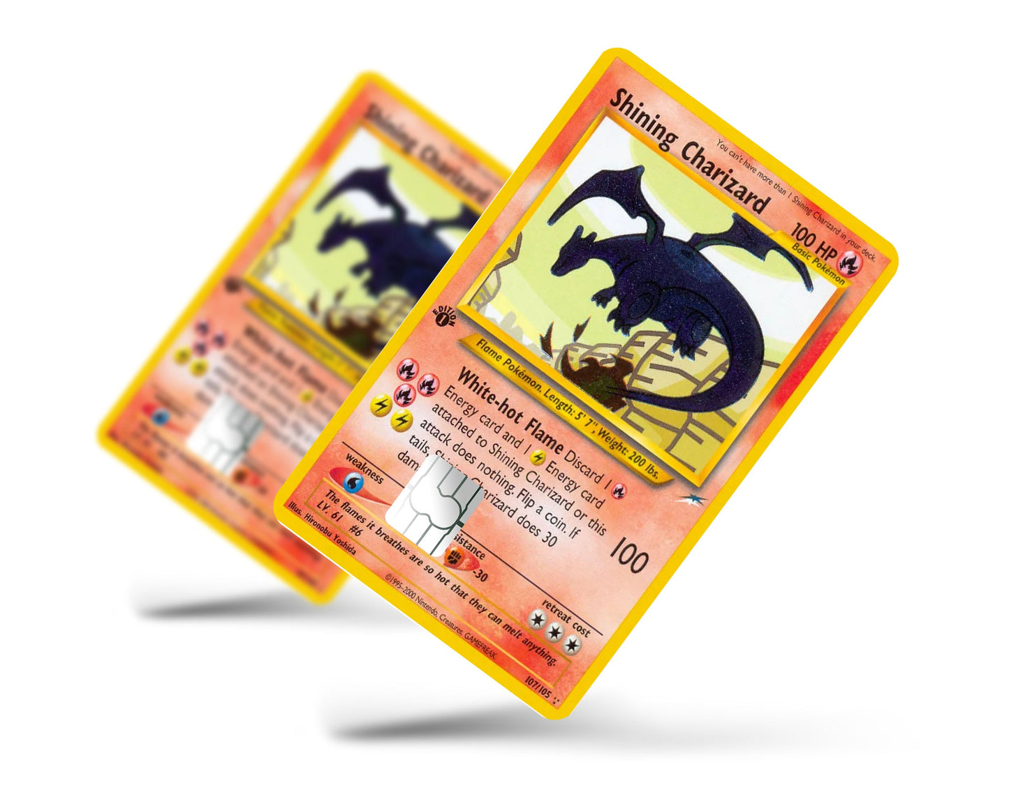 Shining Charizard Pokemon Card Credit Card Skin