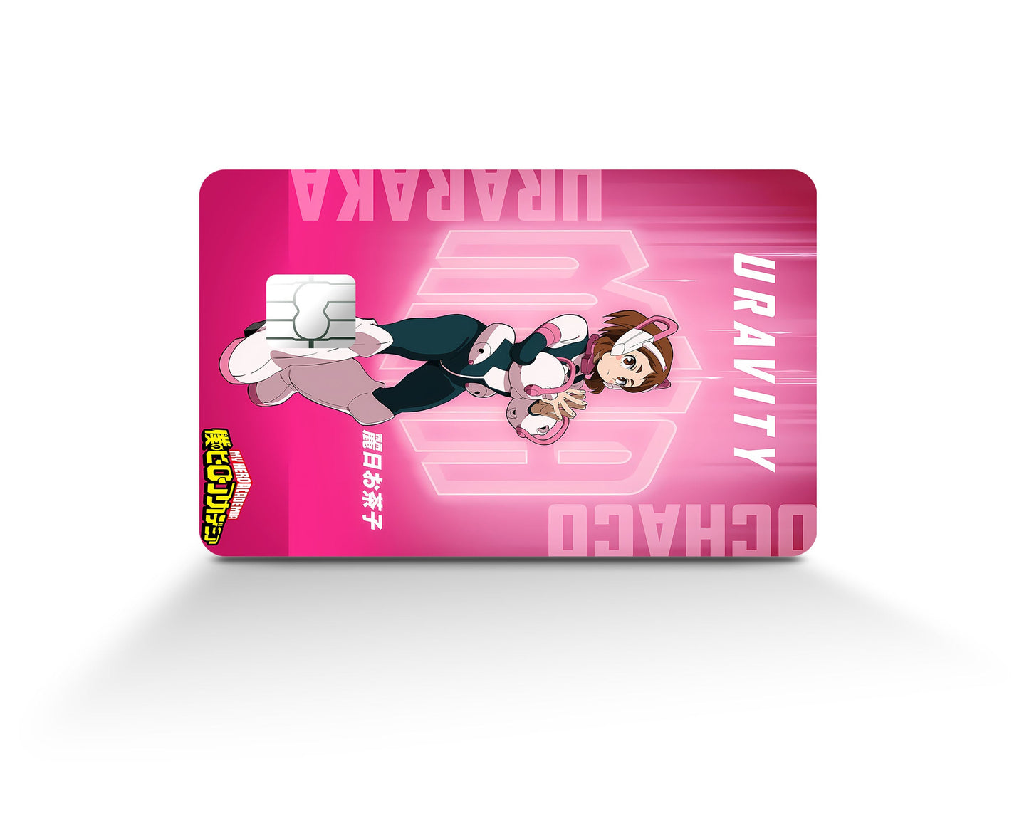 Anime Town Creations Credit Card My Hero Academia Ochaco Uraraka Feature Full Skins - Anime My Hero Academia Credit Card Skin