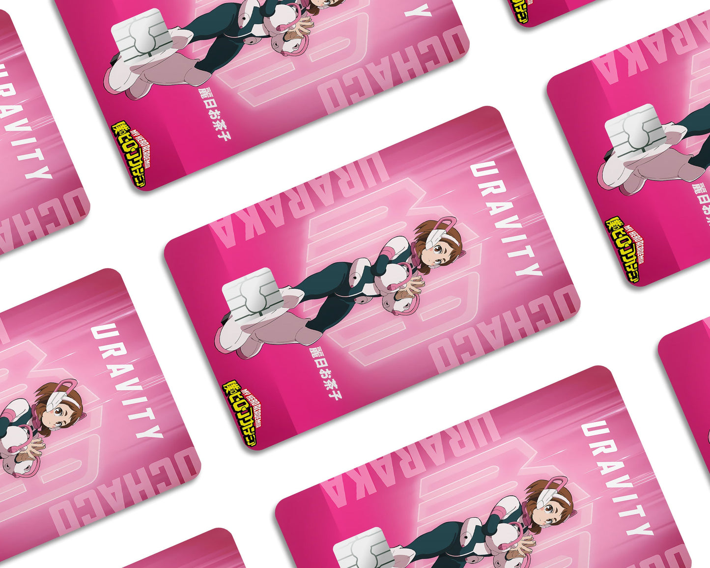 Anime Town Creations Credit Card My Hero Academia Ochaco Uraraka Feature Window Skins - Anime My Hero Academia Credit Card Skin