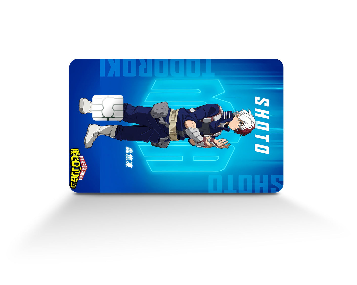 Anime Town Creations Credit Card My Hero Academia Shoto Todorok Feature Full Skins - Anime My Hero Academia Credit Card Skin