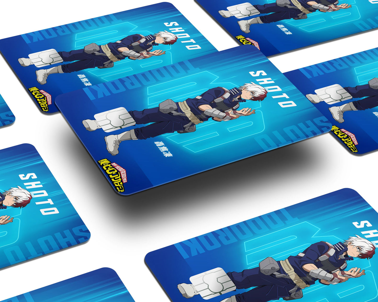 Anime Town Creations Credit Card My Hero Academia Shoto Todorok Feature Window Skins - Anime My Hero Academia Credit Card Skin