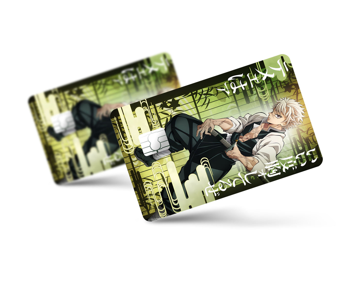 Anime Town Creations Credit Card Demon Slayer Sanemi Shinazugawa Feature Full Skins - Anime Demon Slayer Credit Card Skin