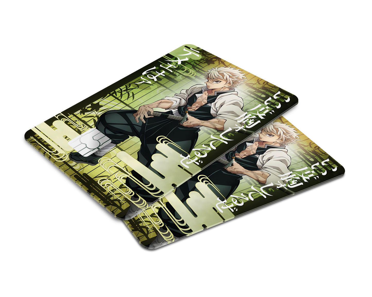 Anime Town Creations Credit Card Demon Slayer Sanemi Shinazugawa Feature Window Skins - Anime Demon Slayer Credit Card Skin