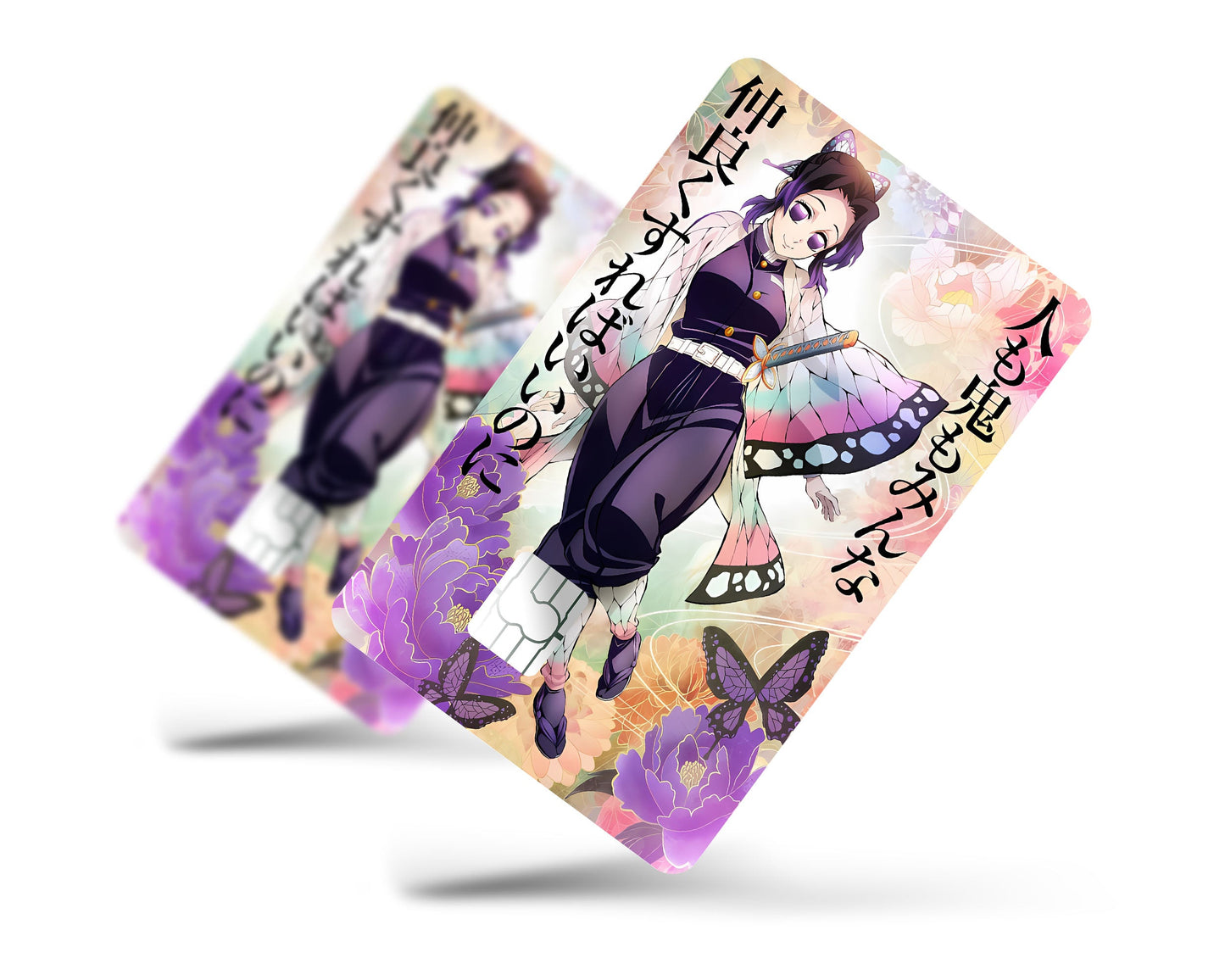 Anime Town Creations Credit Card Demon Slayer Shinobu Kocho Feature Full Skins - Anime Demon Slayer Credit Card Skin