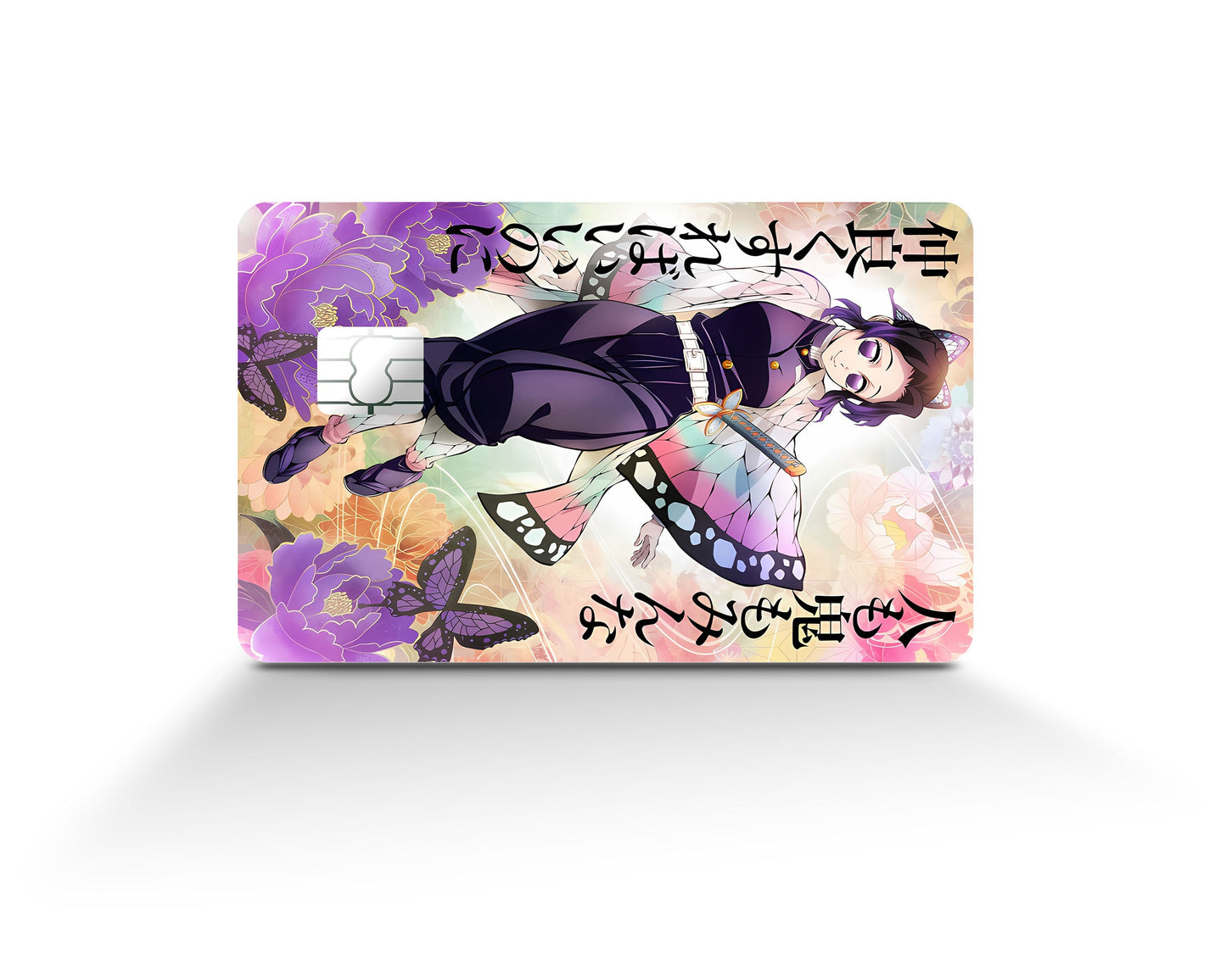 Anime Town Creations Credit Card Demon Slayer Shinobu Kocho Feature Full Skins - Anime Demon Slayer Credit Card Skin