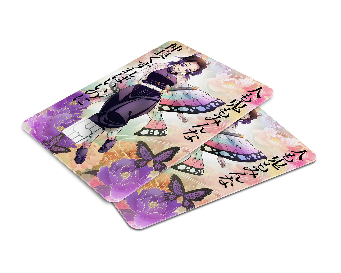 Anime Town Creations Credit Card Demon Slayer Shinobu Kocho Feature Window Skins - Anime Demon Slayer Credit Card Skin