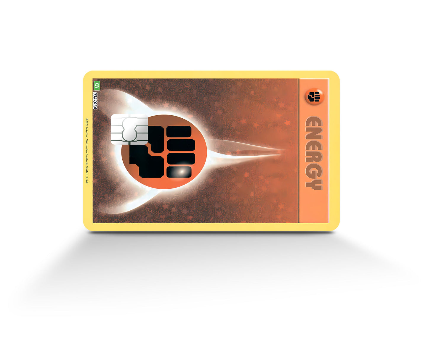 Anime Town Creations Credit Card Fighting Energy Pokemon Card Full Skins - Anime Pokemon Credit Card Skin