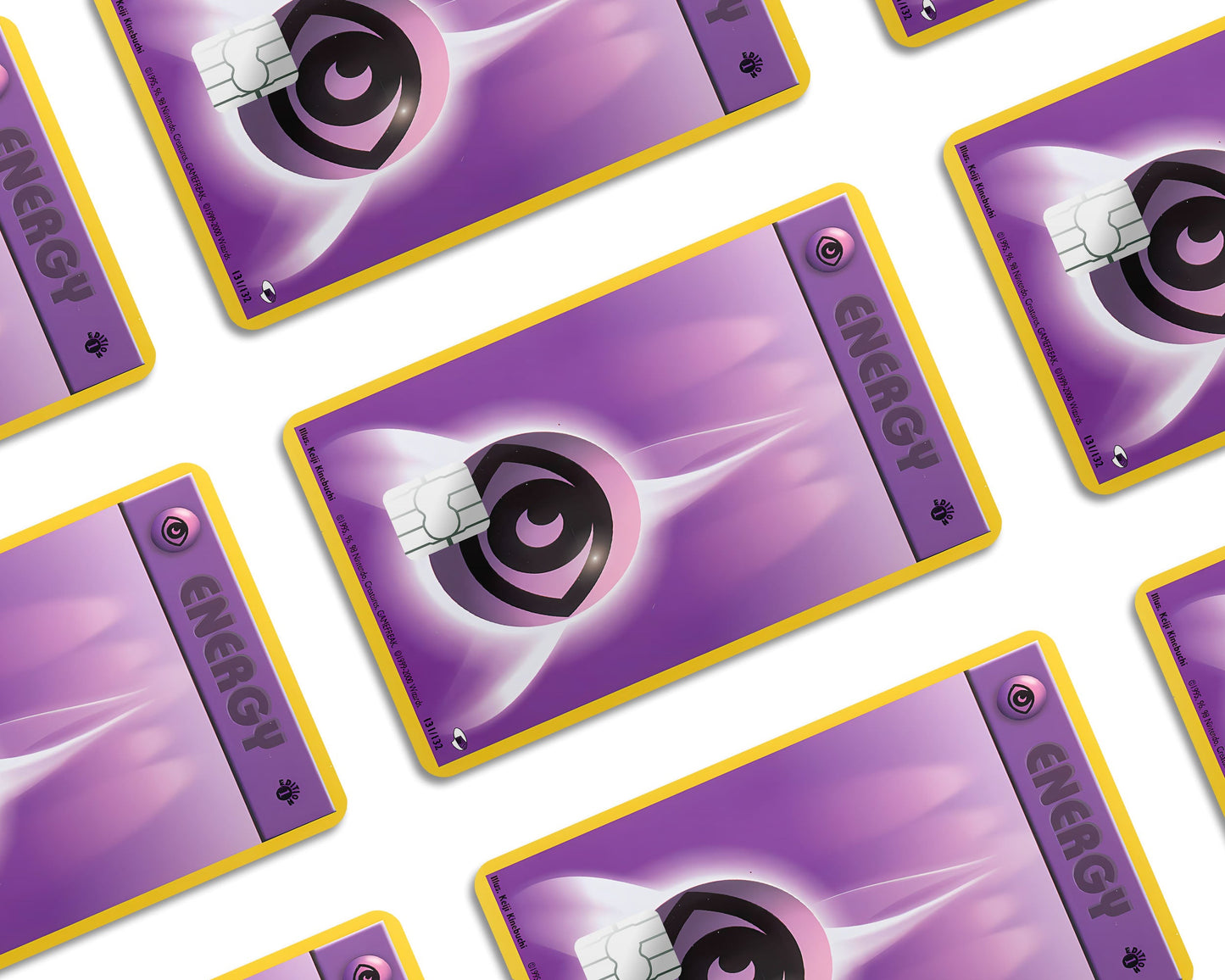 Anime Town Creations Credit Card Psychic Energy Pokemon Card Window Skins - Anime Pokemon Credit Card Skin