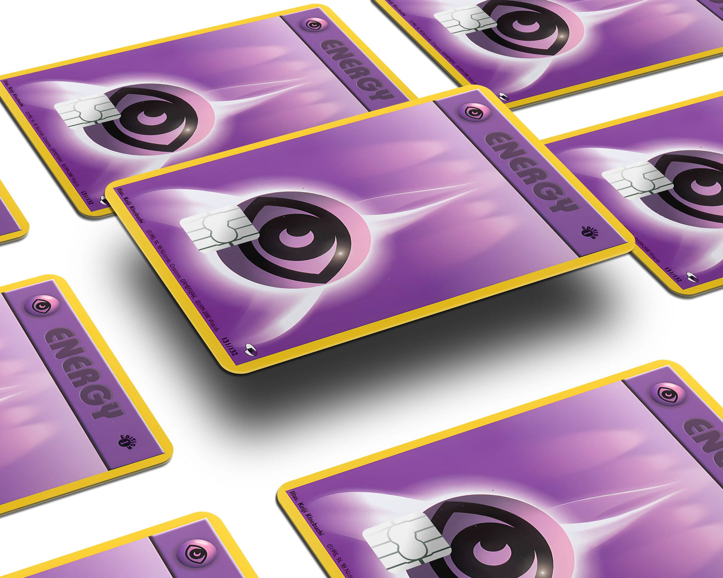 Anime Town Creations Credit Card Psychic Energy Pokemon Card Window Skins - Anime Pokemon Credit Card Skin