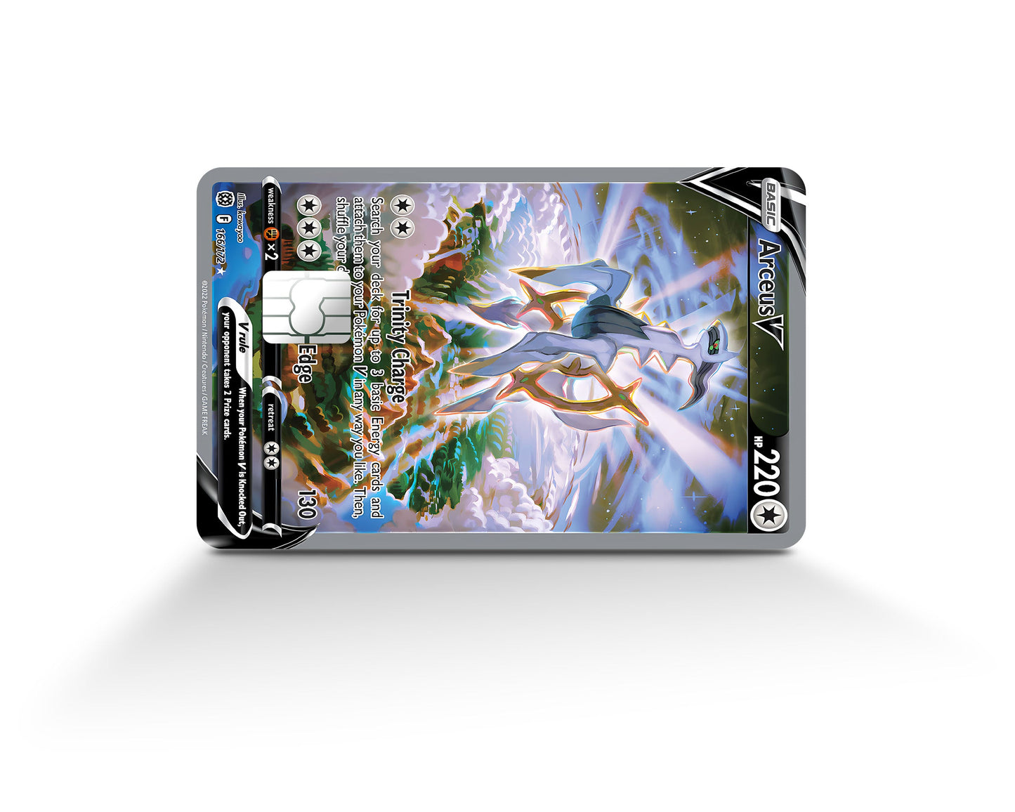 Anime Town Creations Credit Card Arceus V Pokemon Card Full Skins - Anime Pokemon Credit Card Skin