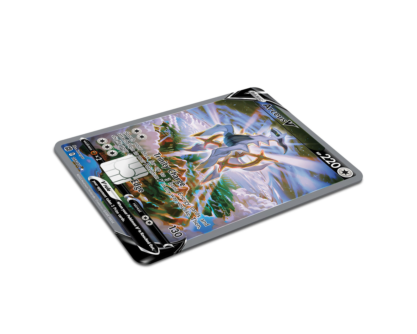 Anime Town Creations Credit Card Arceus V Pokemon Card Full Skins - Anime Pokemon Credit Card Skin