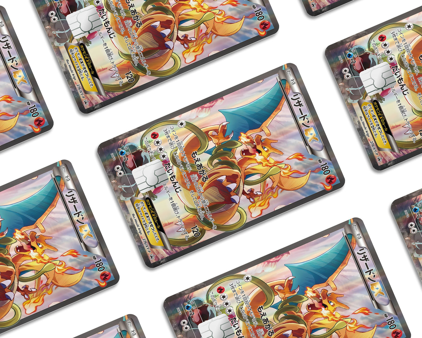 Anime Town Creations Credit Card Charizard JP Pokemon Card Window Skins - Anime Pokemon Credit Card Skin