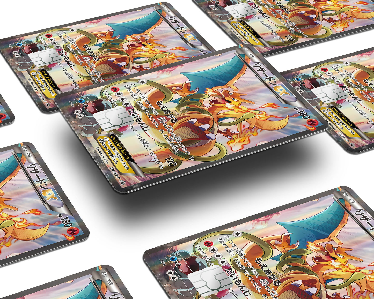 Anime Town Creations Credit Card Charizard JP Pokemon Card Window Skins - Anime Pokemon Credit Card Skin