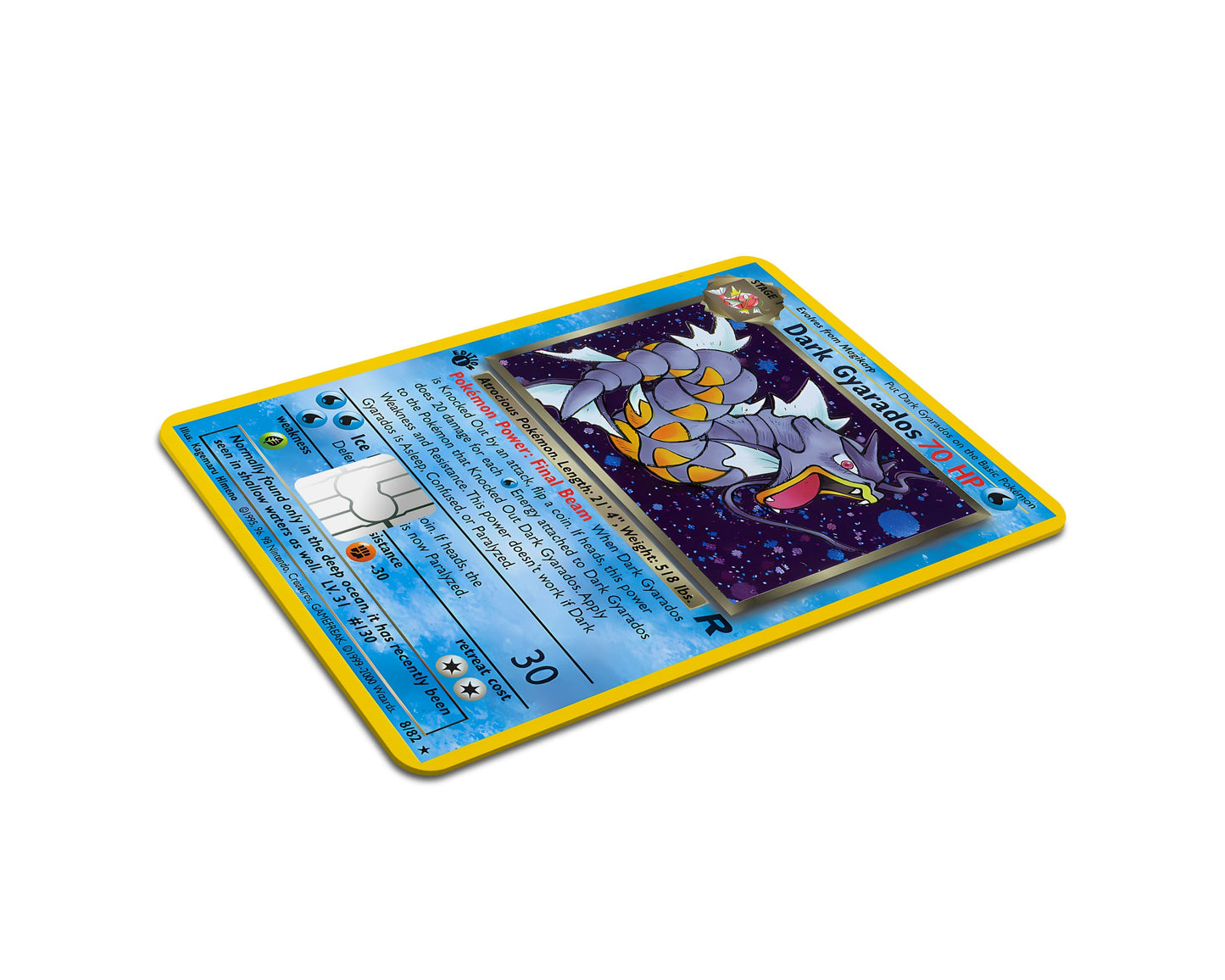 Anime Town Creations Credit Card Dark Gyarados Pokemon Card Full Skins - Anime Pokemon Credit Card Skin