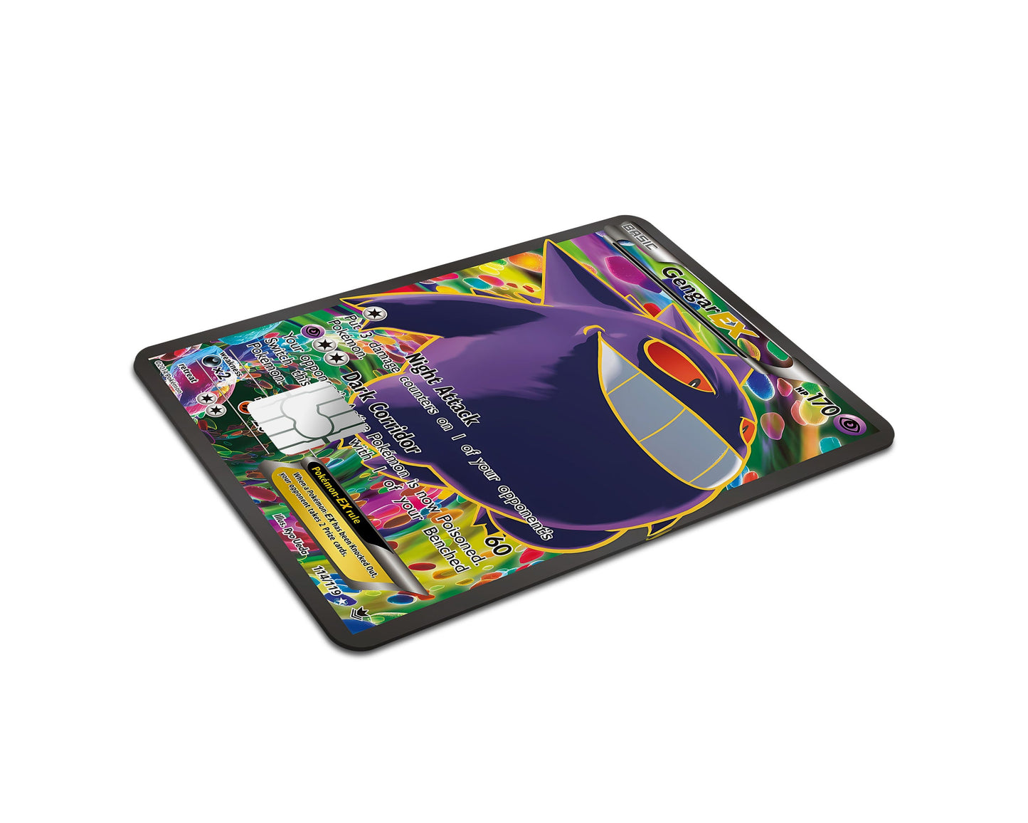 Anime Town Creations Credit Card Gengar EX Pokemon Card Full Skins - Anime Pokemon Credit Card Skin