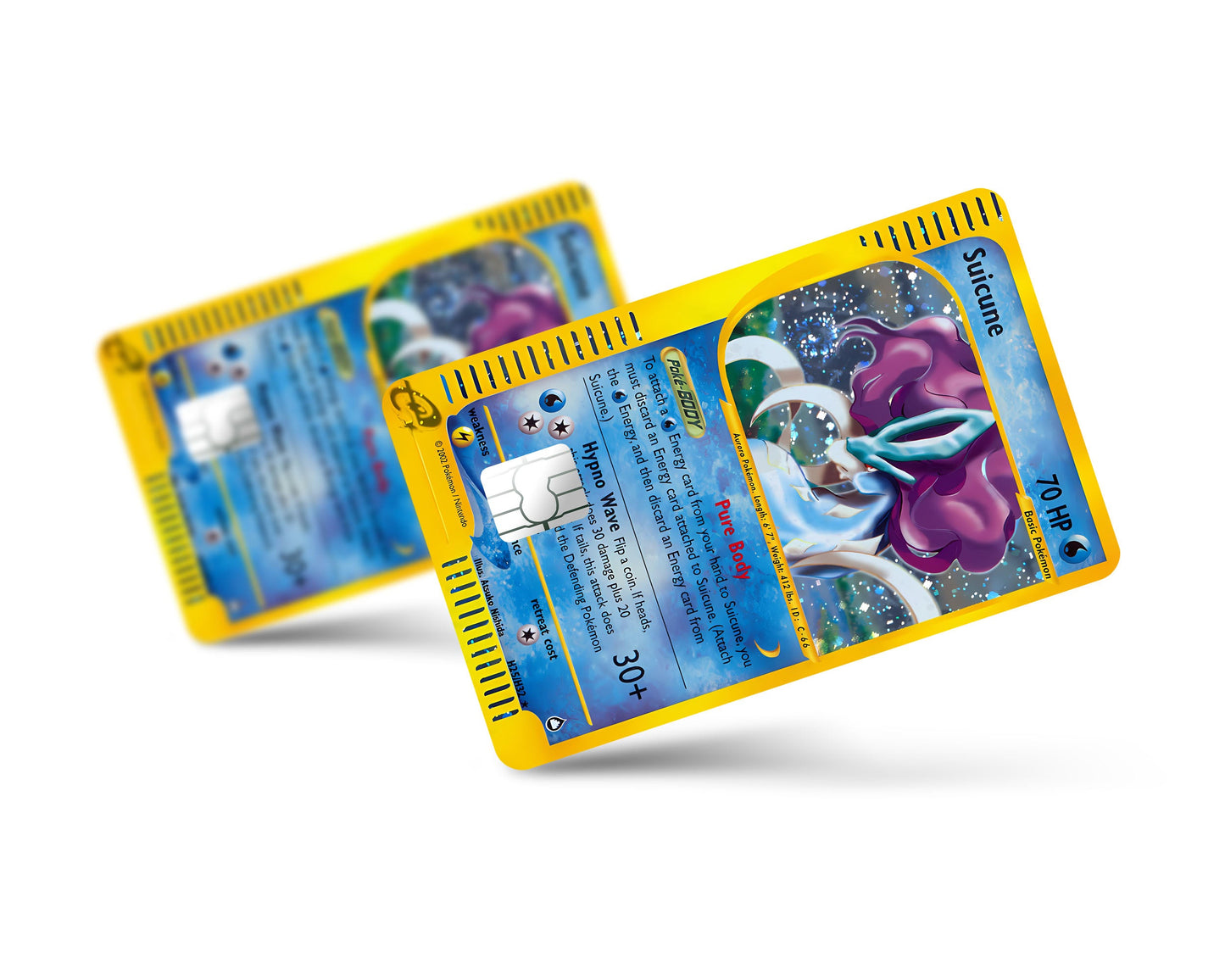 Anime Town Creations Credit Card Legendary Suicune Pokemon Card Full Skins - Anime Pokemon Credit Card Skin