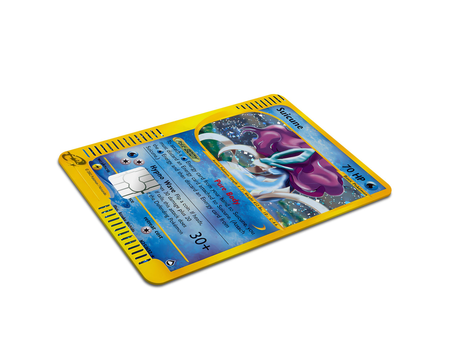 Anime Town Creations Credit Card Legendary Suicune Pokemon Card Full Skins - Anime Pokemon Credit Card Skin