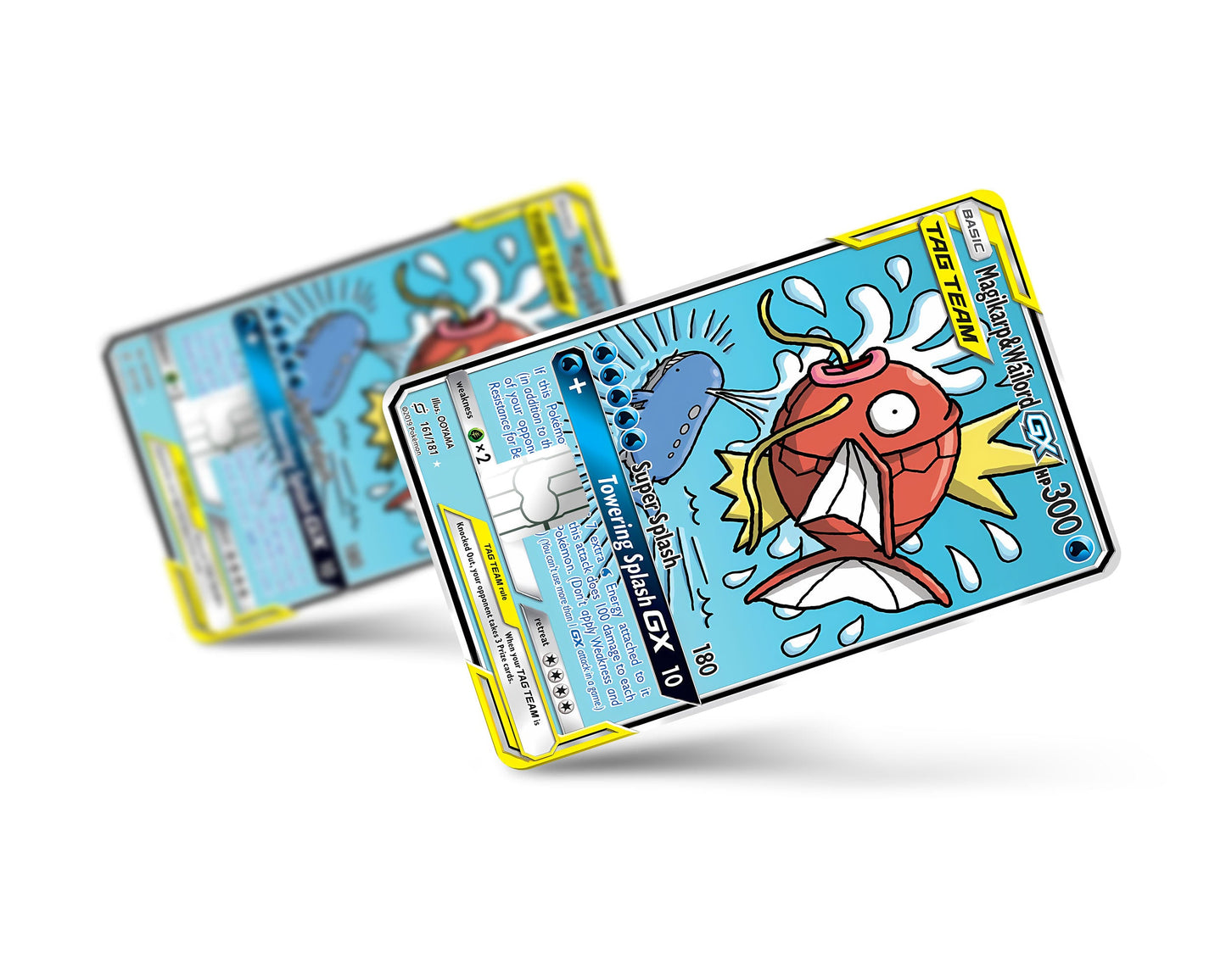 Anime Town Creations Credit Card Magikarp & Wailord Pokemon Card Full Skins - Anime Pokemon Credit Card Skin