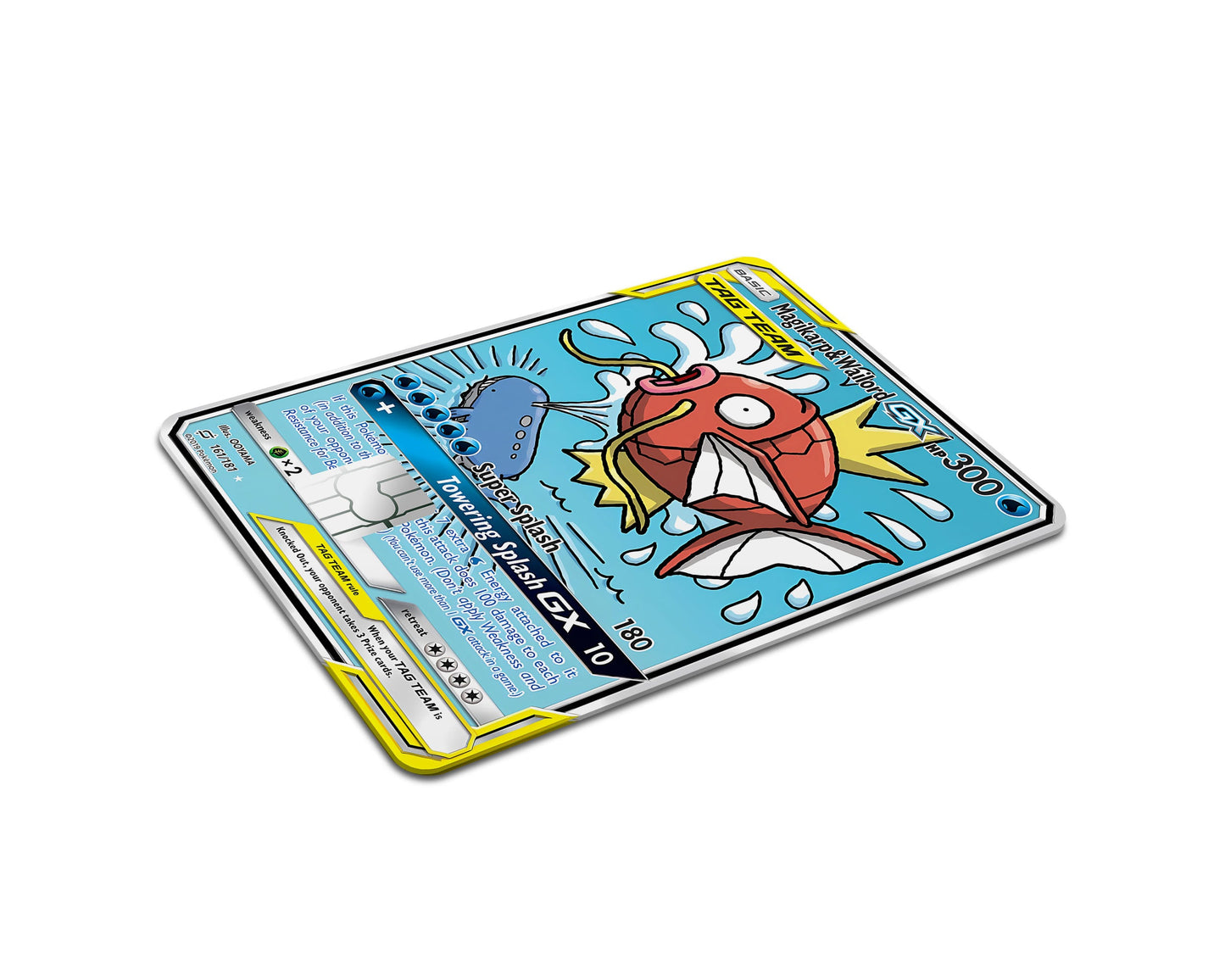 Anime Town Creations Credit Card Magikarp & Wailord Pokemon Card Full Skins - Anime Pokemon Credit Card Skin