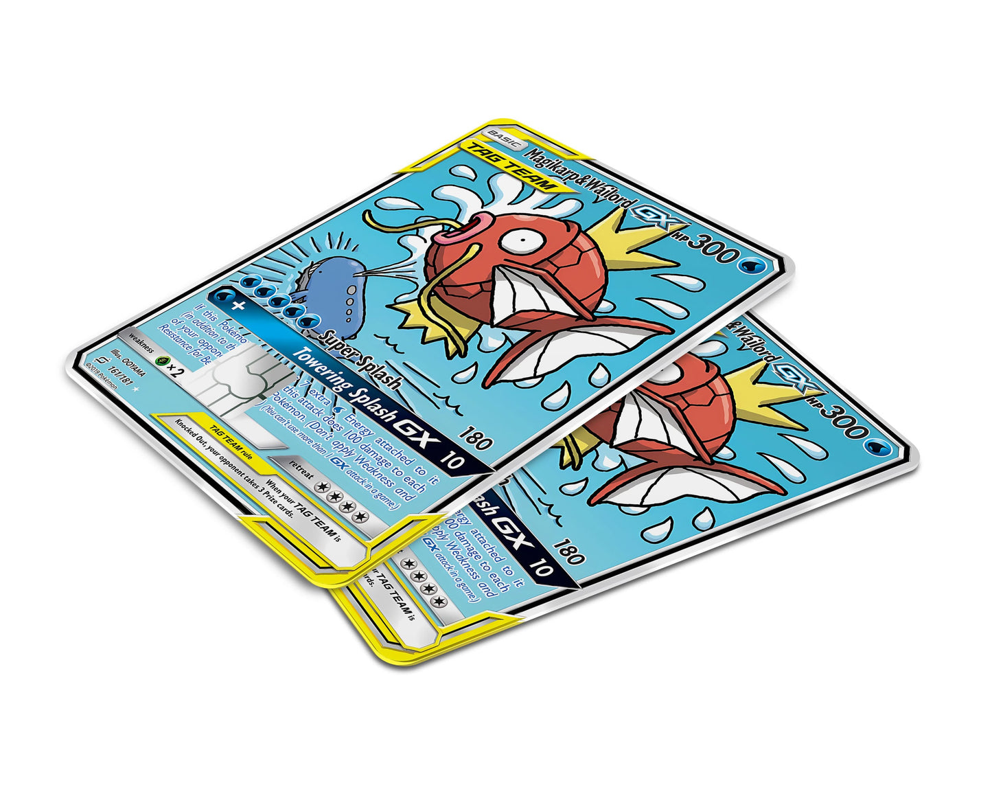 Anime Town Creations Credit Card Magikarp & Wailord Pokemon Card Window Skins - Anime Pokemon Credit Card Skin
