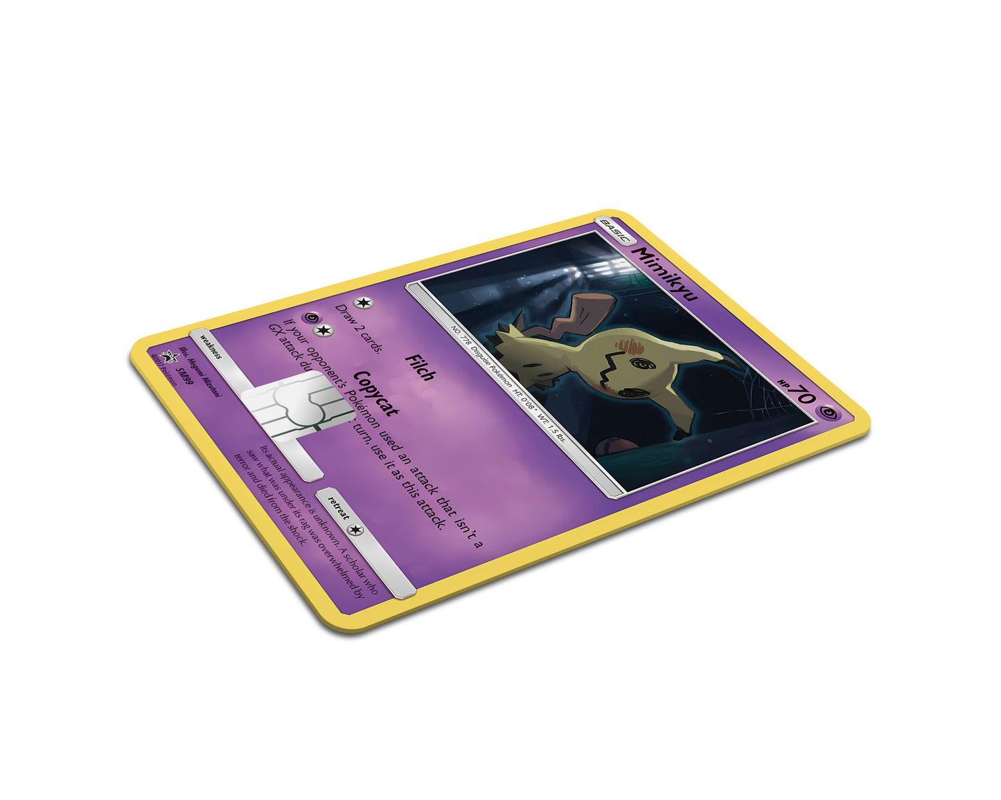 Anime Town Creations Credit Card Mimikyu Pokemon Card Full Skins - Anime Pokemon Credit Card Skin