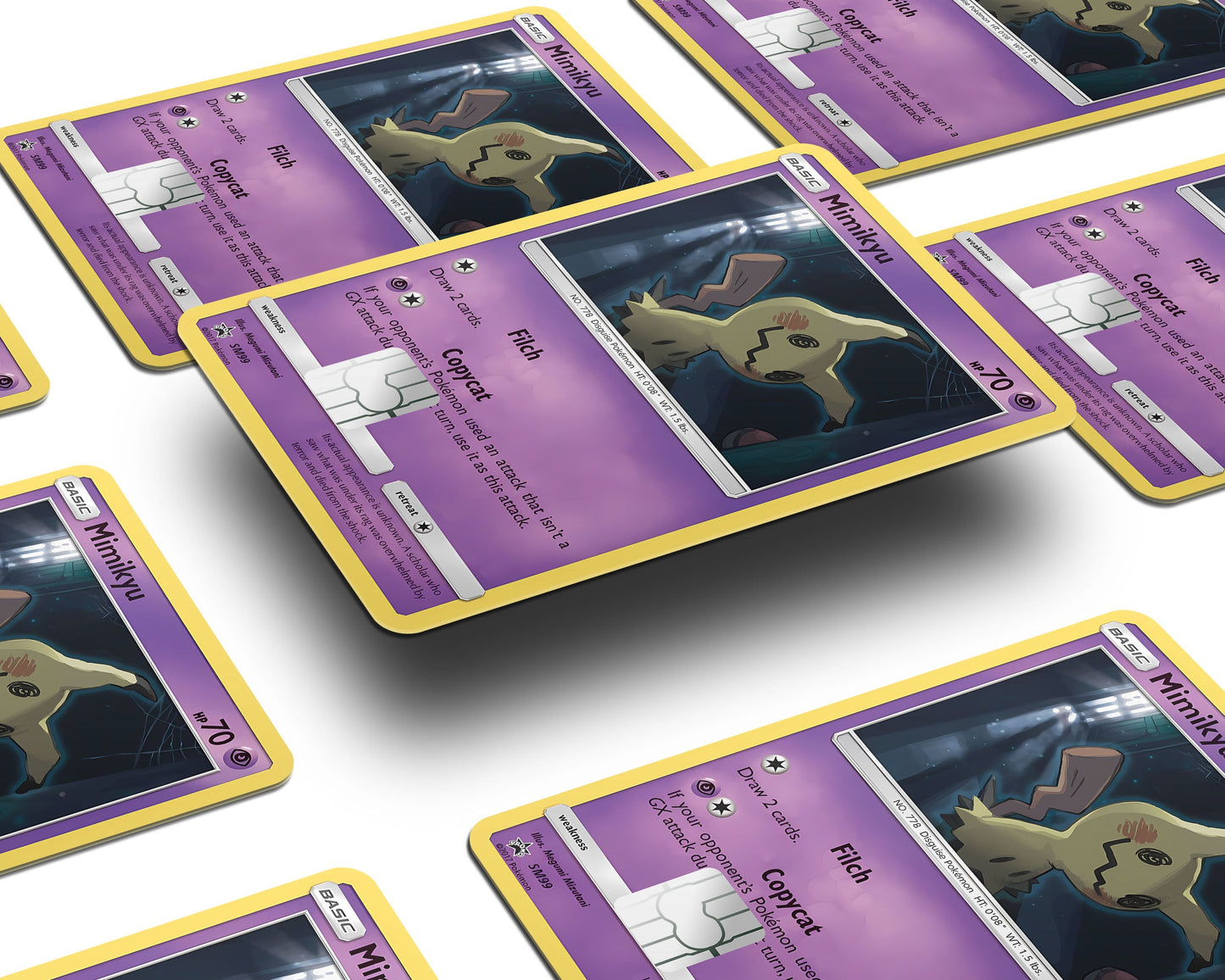Anime Town Creations Credit Card Mimikyu Pokemon Card Window Skins - Anime Pokemon Credit Card Skin