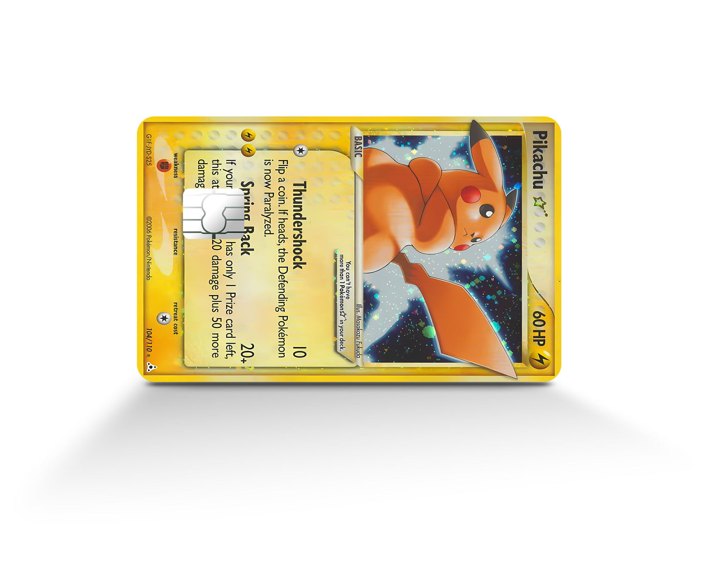 Anime Town Creations Credit Card Pikachu Star Pokemon Card Full Skins - Anime Pokemon Credit Card Skin