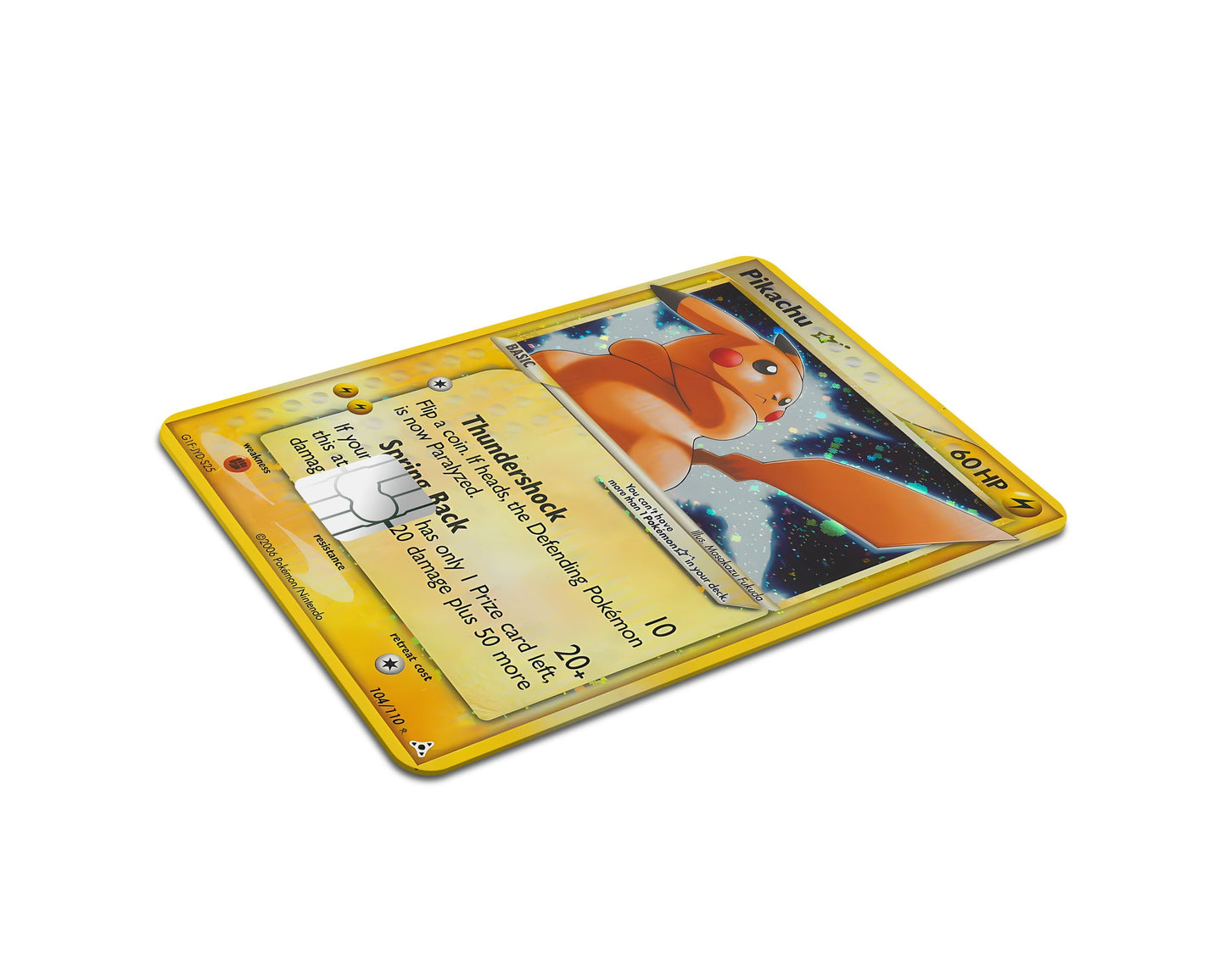 Anime Town Creations Credit Card Pikachu Star Pokemon Card Full Skins - Anime Pokemon Credit Card Skin