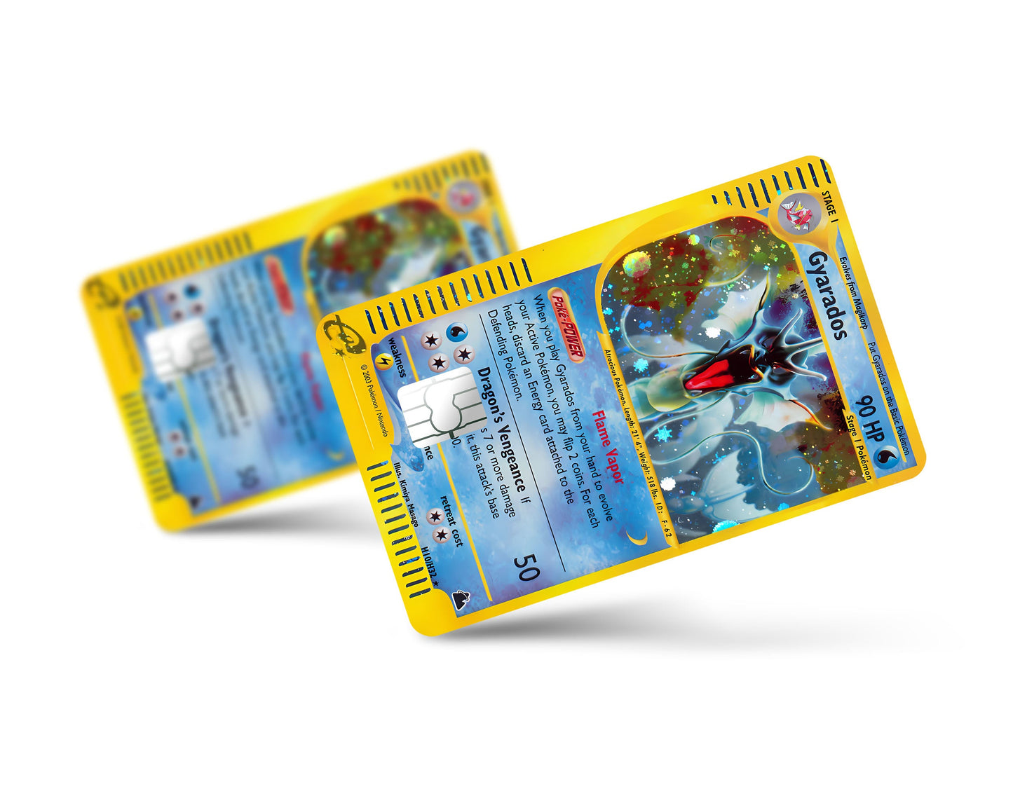 Anime Town Creations Credit Card Rare Gyrados Pokemon Card Full Skins - Anime Pokemon Credit Card Skin