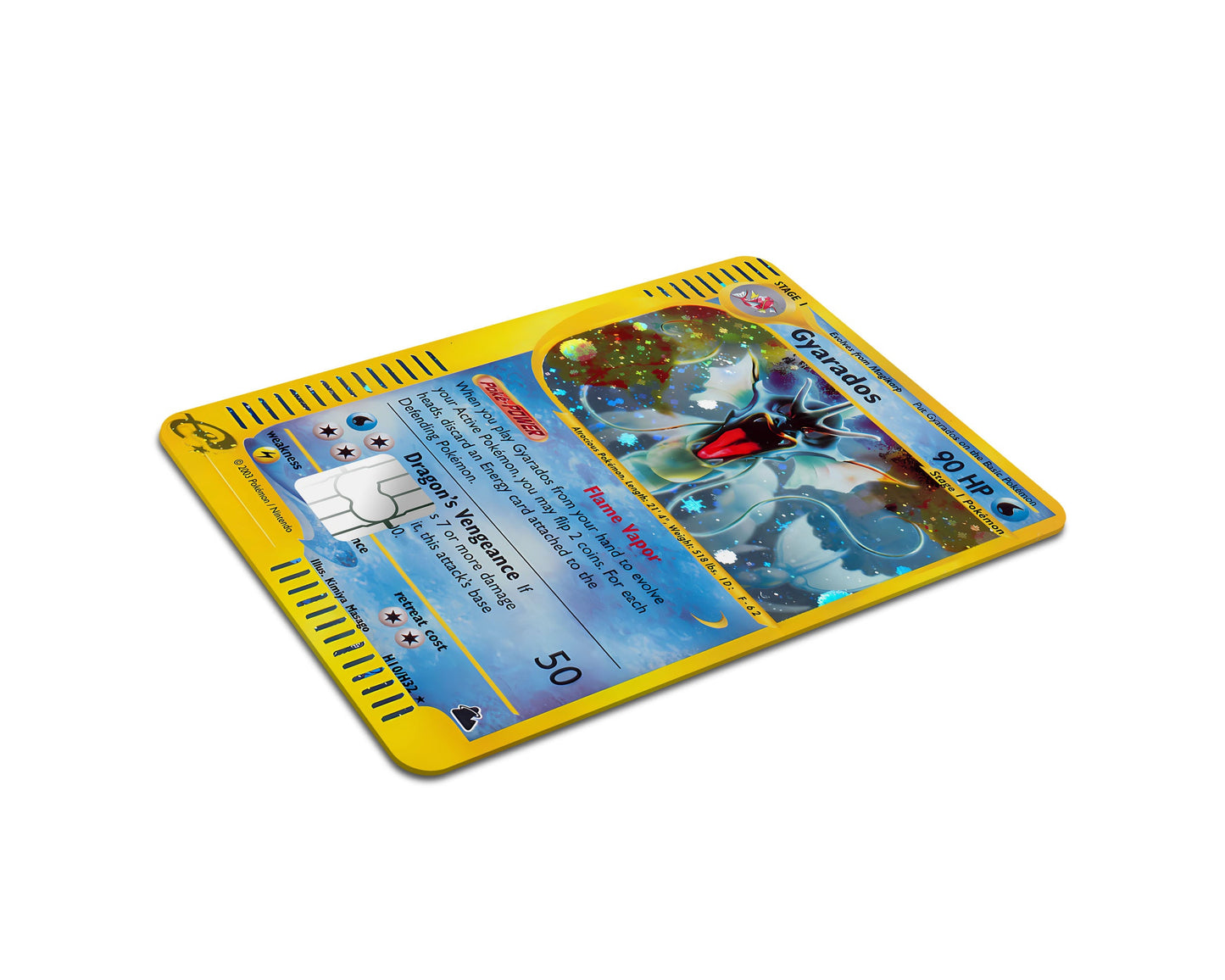 Anime Town Creations Credit Card Rare Gyrados Pokemon Card Full Skins - Anime Pokemon Credit Card Skin