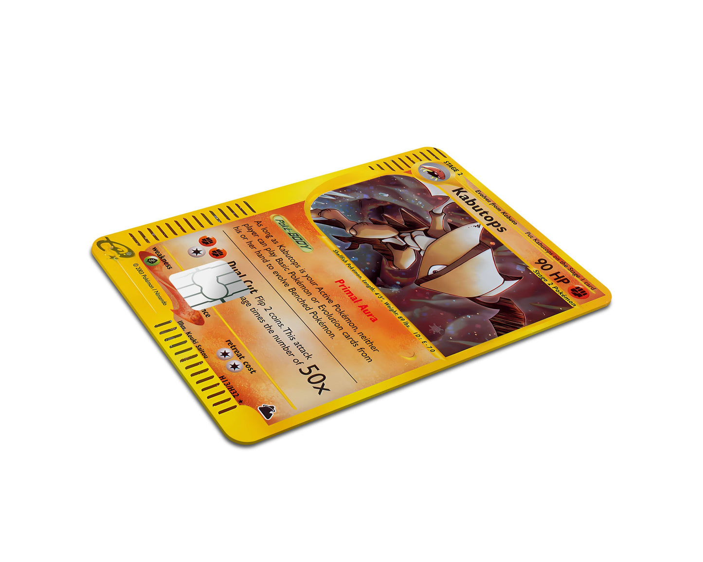 Anime Town Creations Credit Card Rare Kabutops Pokemon Card Full Skins - Anime Pokemon Credit Card Skin