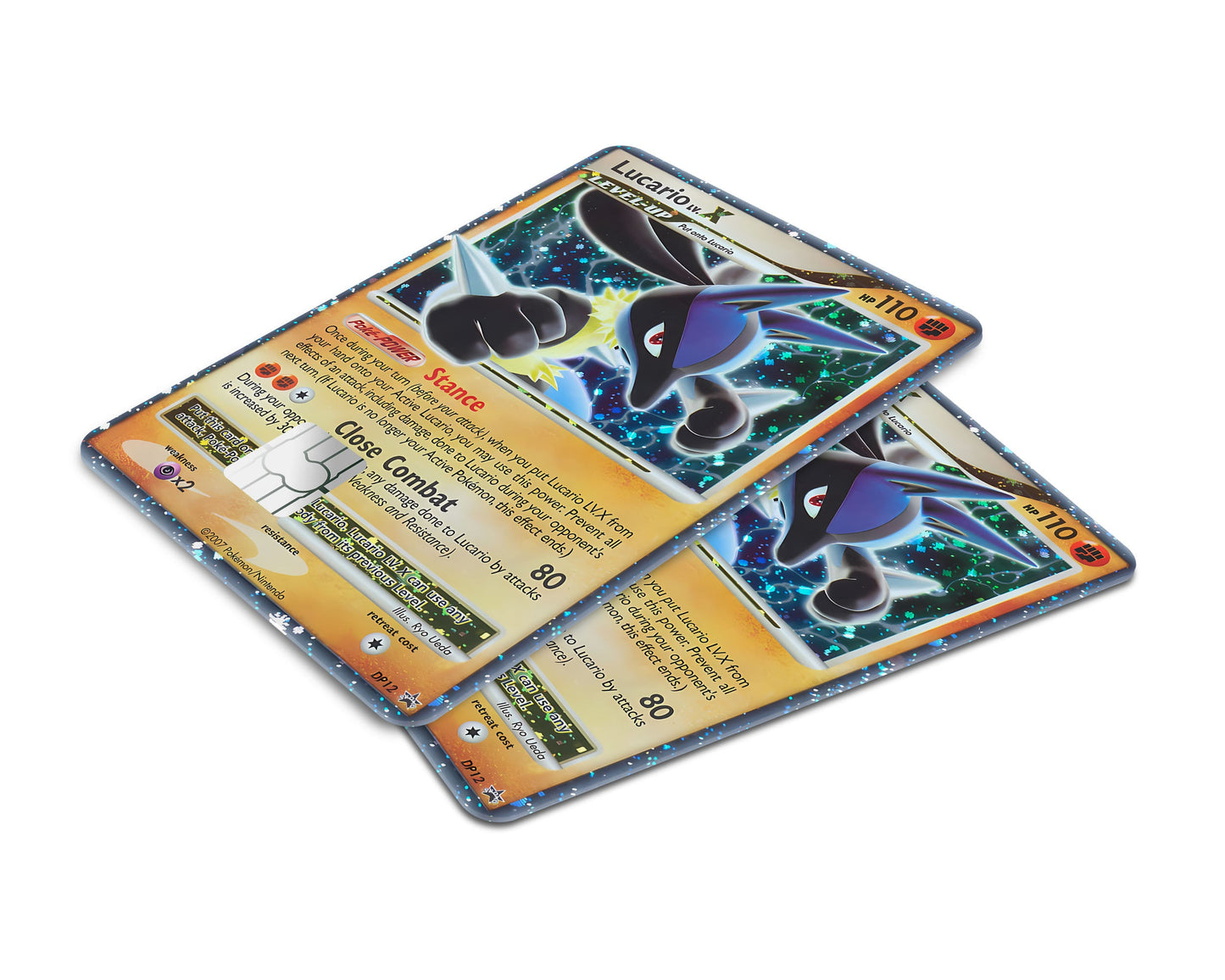 Anime Town Creations Credit Card Rare Lucario Pokemon Card Window Skins - Anime Pokemon Credit Card Skin