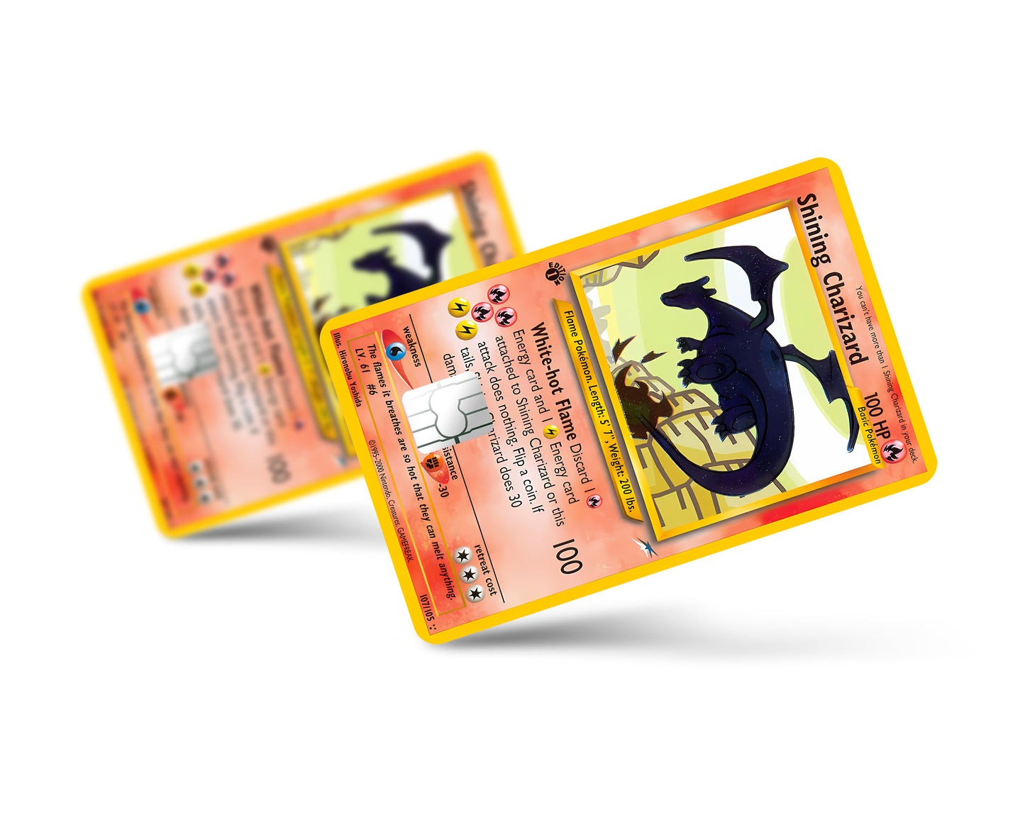 Shining Charizard Pokemon Card Credit Card Skin