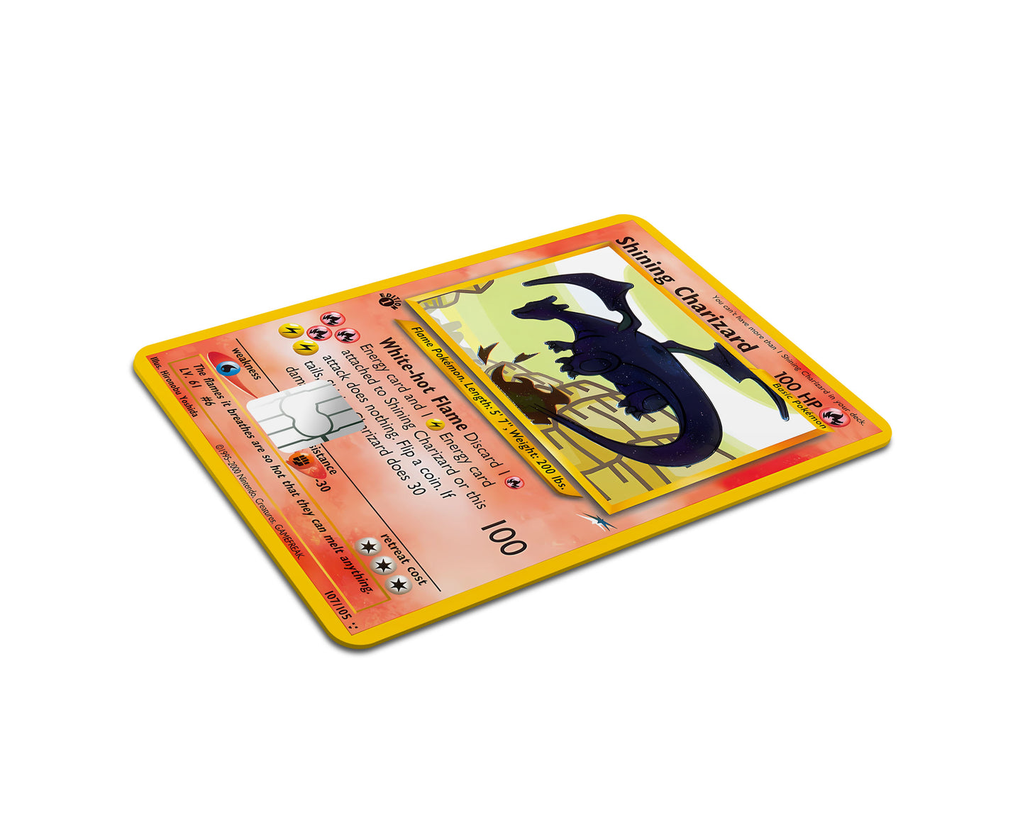 Shining Charizard Pokemon Card Credit Card Skin