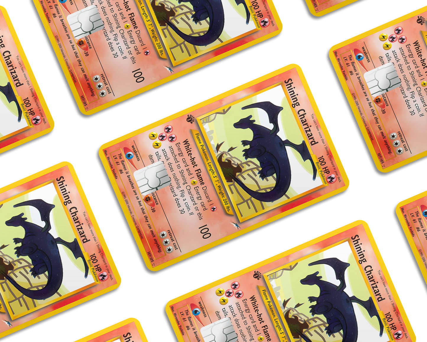 Shining Charizard Pokemon Card Credit Card Skin