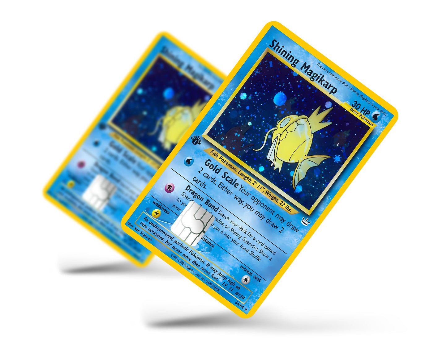 Anime Town Creations Credit Card Shining Magikarp Pokemon Card Full Skins - Anime Pokemon Credit Card Skin