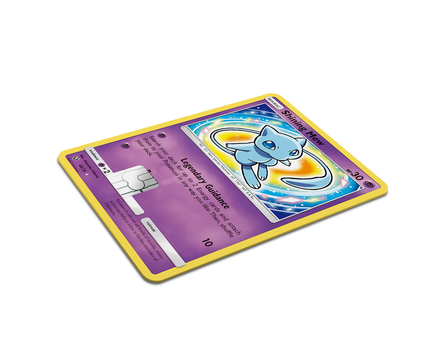 Anime Town Creations Credit Card Shining Mew Pokemon Card Full Skins - Anime Pokemon Credit Card Skin