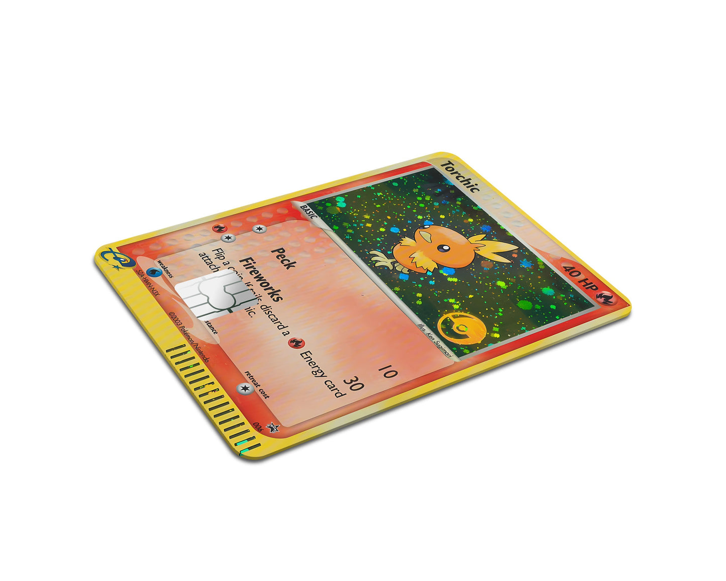 Anime Town Creations Credit Card Torchic Pokemon Card Full Skins - Anime Pokemon Credit Card Skin