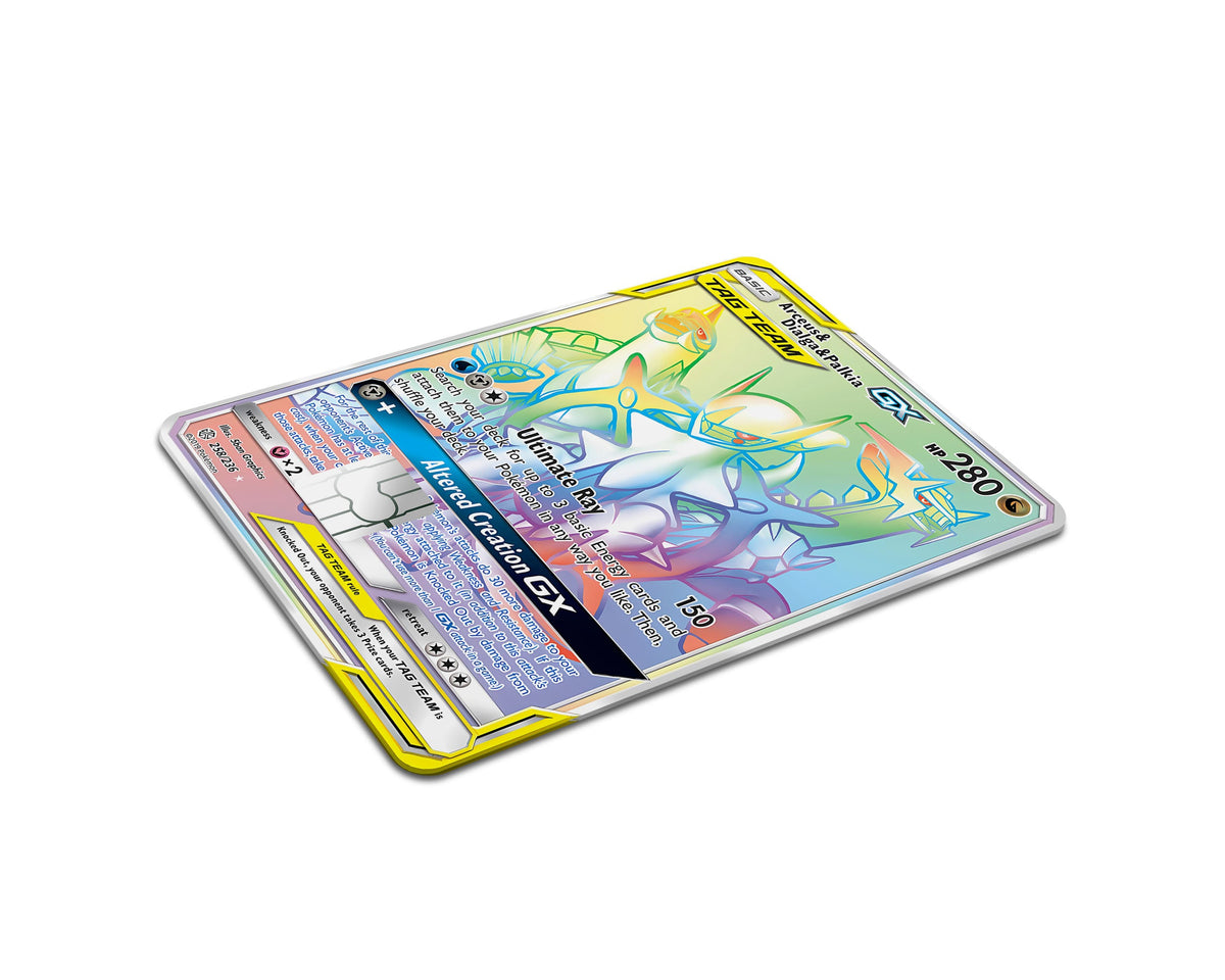 Anime Town Creations Credit Card Rainbow Arceus Dialga Palkia Pokemon Card Full Skins - Anime Pokemon Credit Card Skin