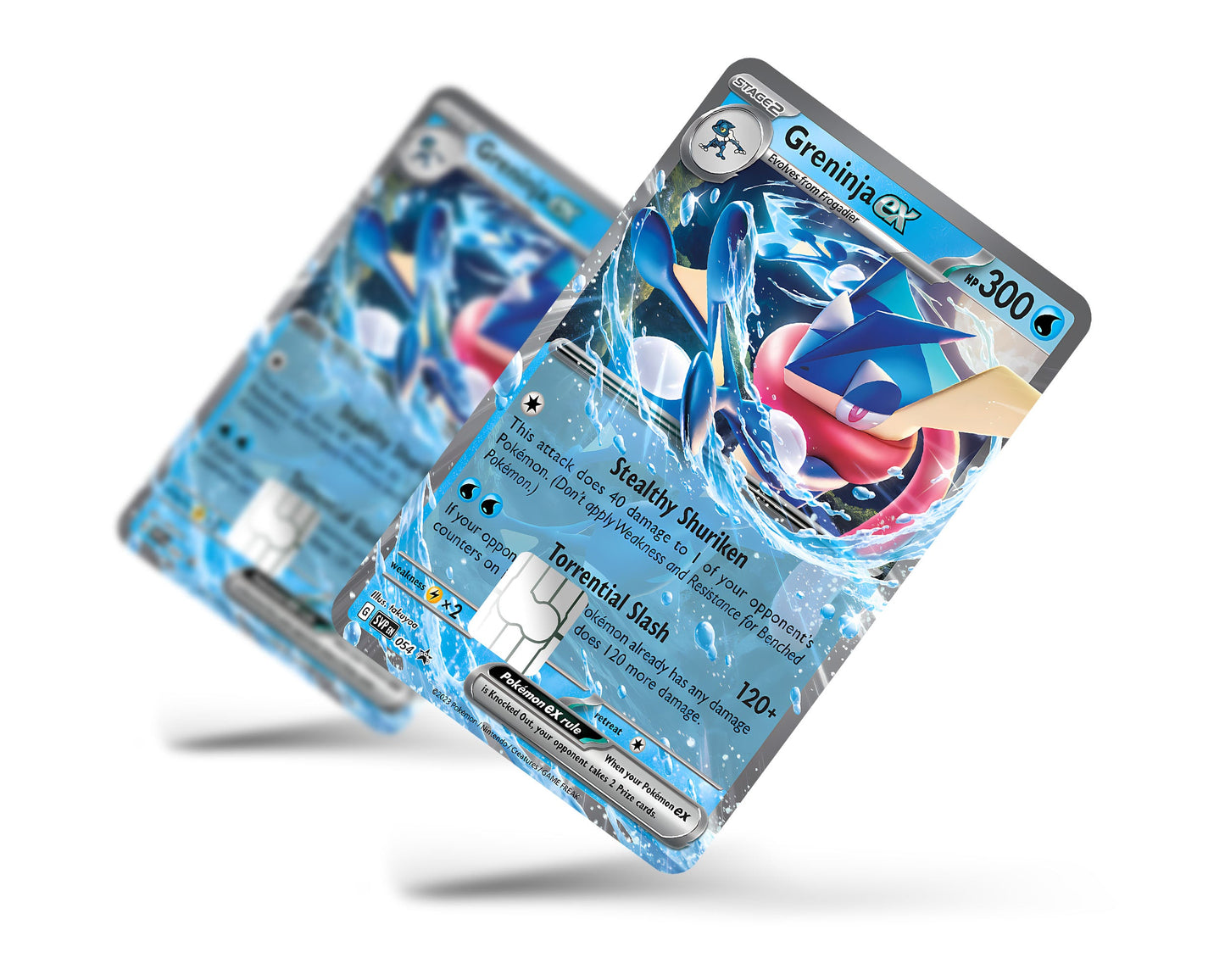 Anime Town Creations Credit Card Greninja Pokemon Card Full Skins - Anime Pokemon Credit Card Skin