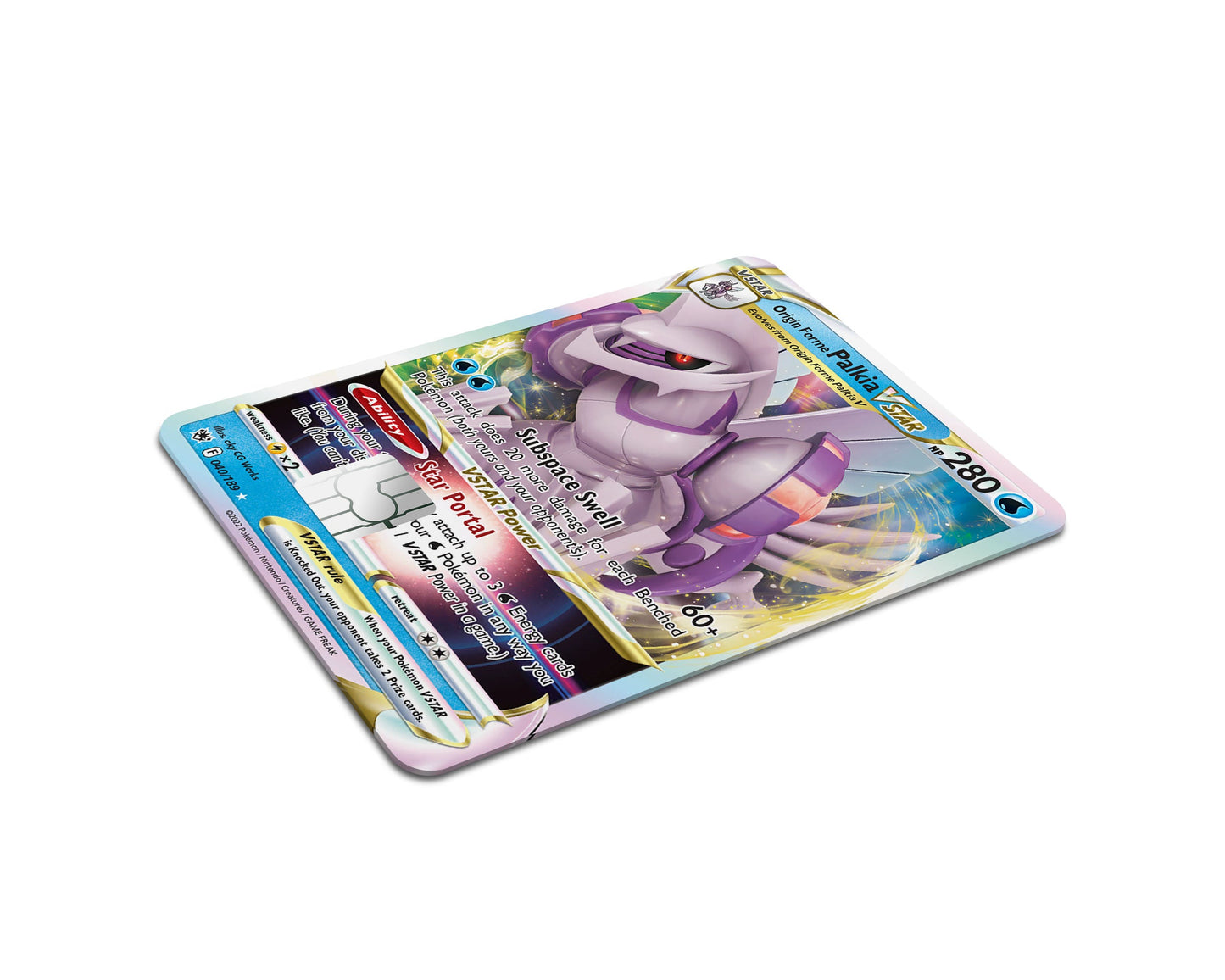 Anime Town Creations Credit Card Palkia Pokemon Card Full Skins - Anime Pokemon Credit Card Skin
