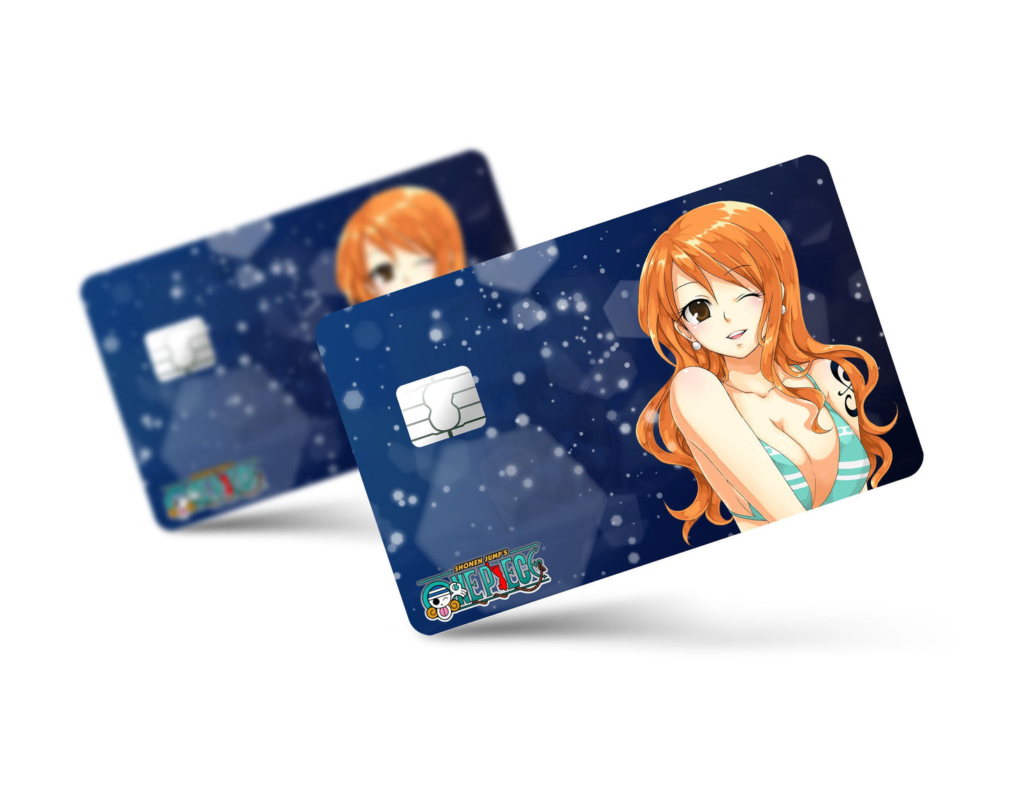 Anime Town Creations Credit Card One Piece Nami Manga Orange Full Skins - Anime One Piece Credit Card Skin