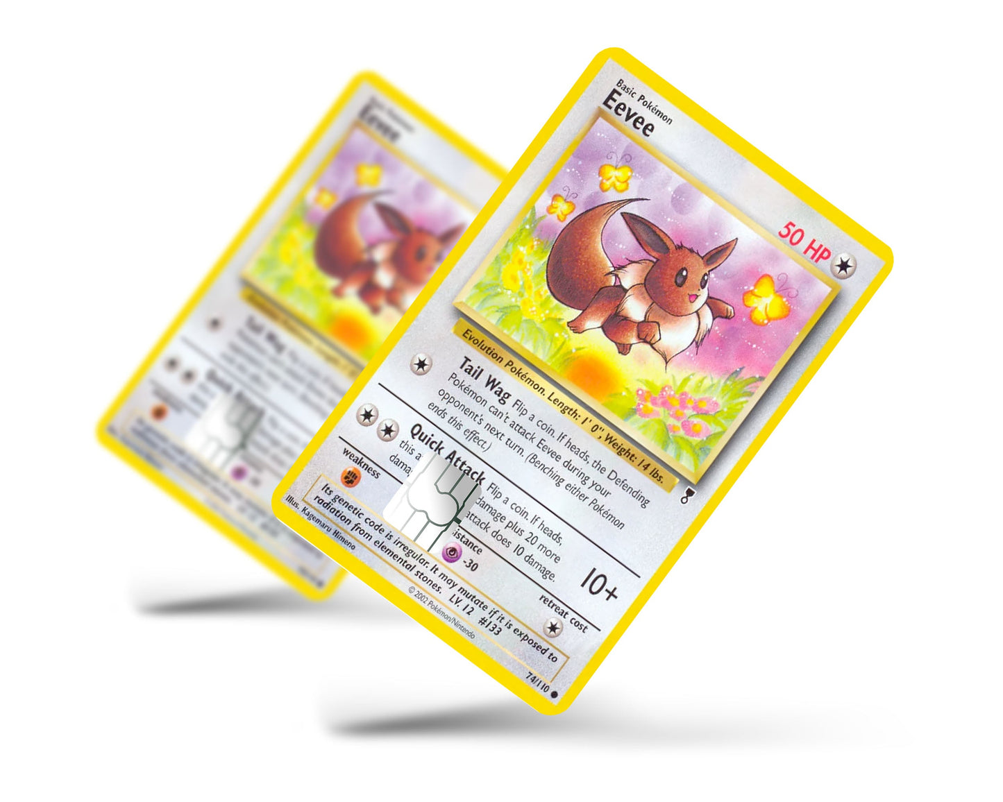 Anime Town Creations Credit Card Eevee Pokemon Card Full Skins - Anime Pokemon Credit Card Skin