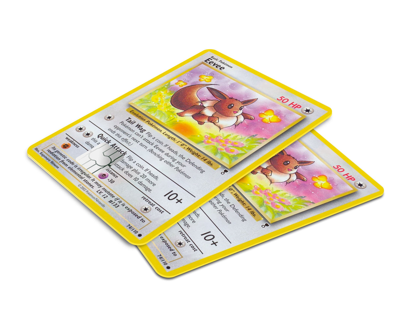 Anime Town Creations Credit Card Eevee Pokemon Card Window Skins - Anime Pokemon Credit Card Skin