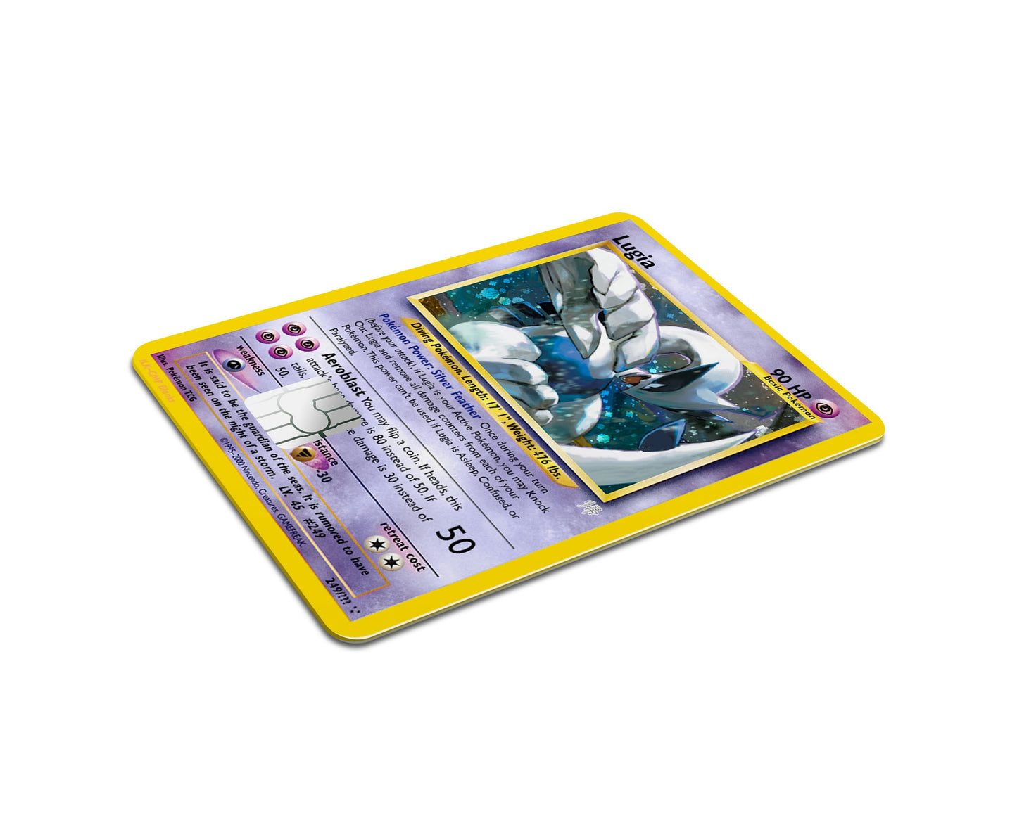 Anime Town Creations Credit Card Legendary Lugia Pokemon Card Full Skins - Anime Pokemon Credit Card Skin