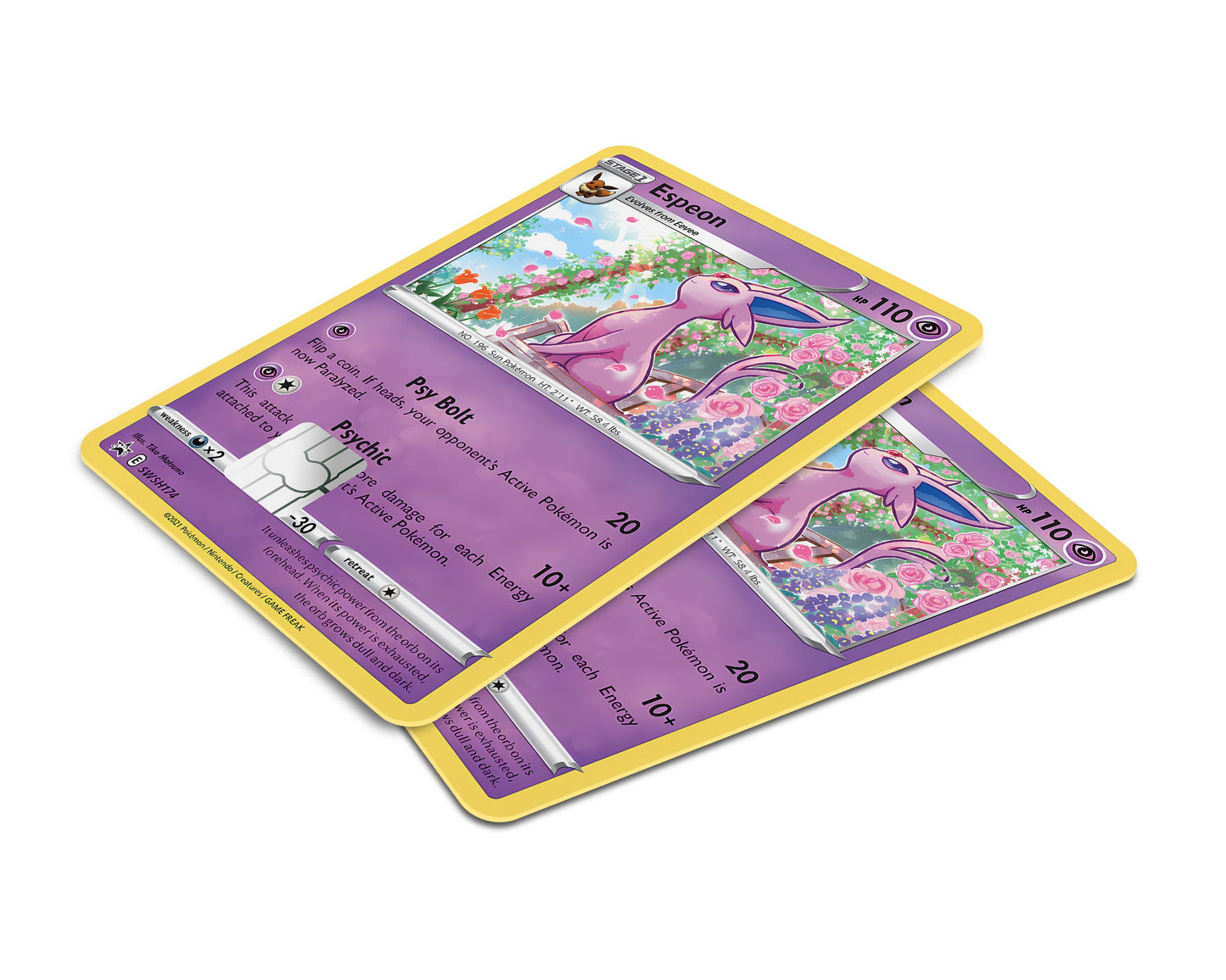 Anime Town Creations Credit Card Cute Espeon Pokemon Card Window Skins - Anime Pokemon Credit Card Skin