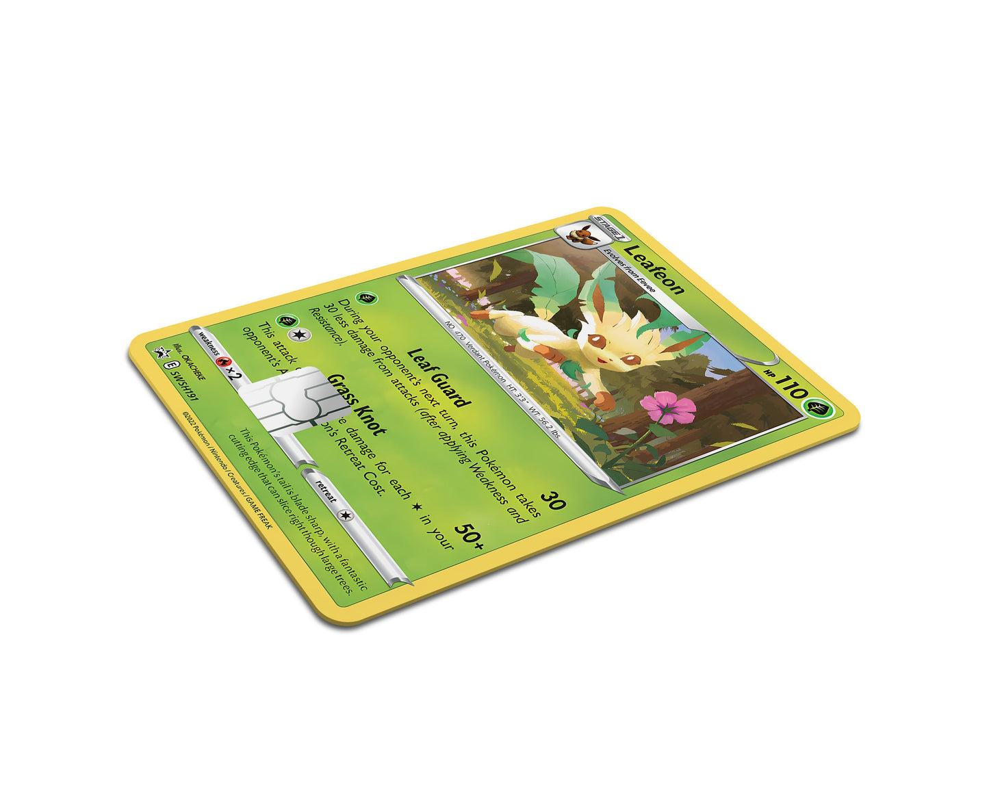 Anime Town Creations Credit Card Cute Leafeon Pokemon Card Full Skins - Anime Pokemon Credit Card Skin
