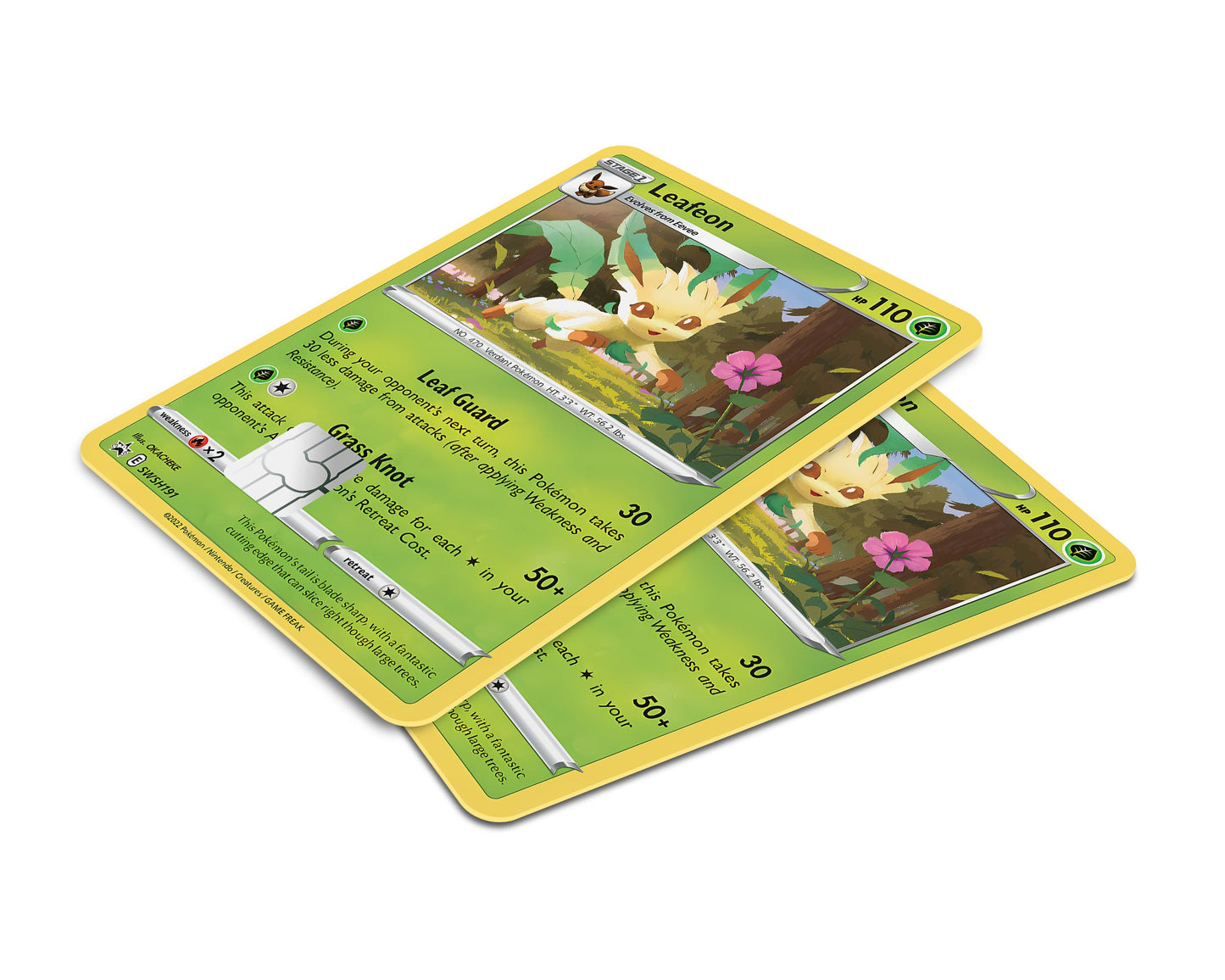 Anime Town Creations Credit Card Cute Leafeon Pokemon Card Window Skins - Anime Pokemon Credit Card Skin